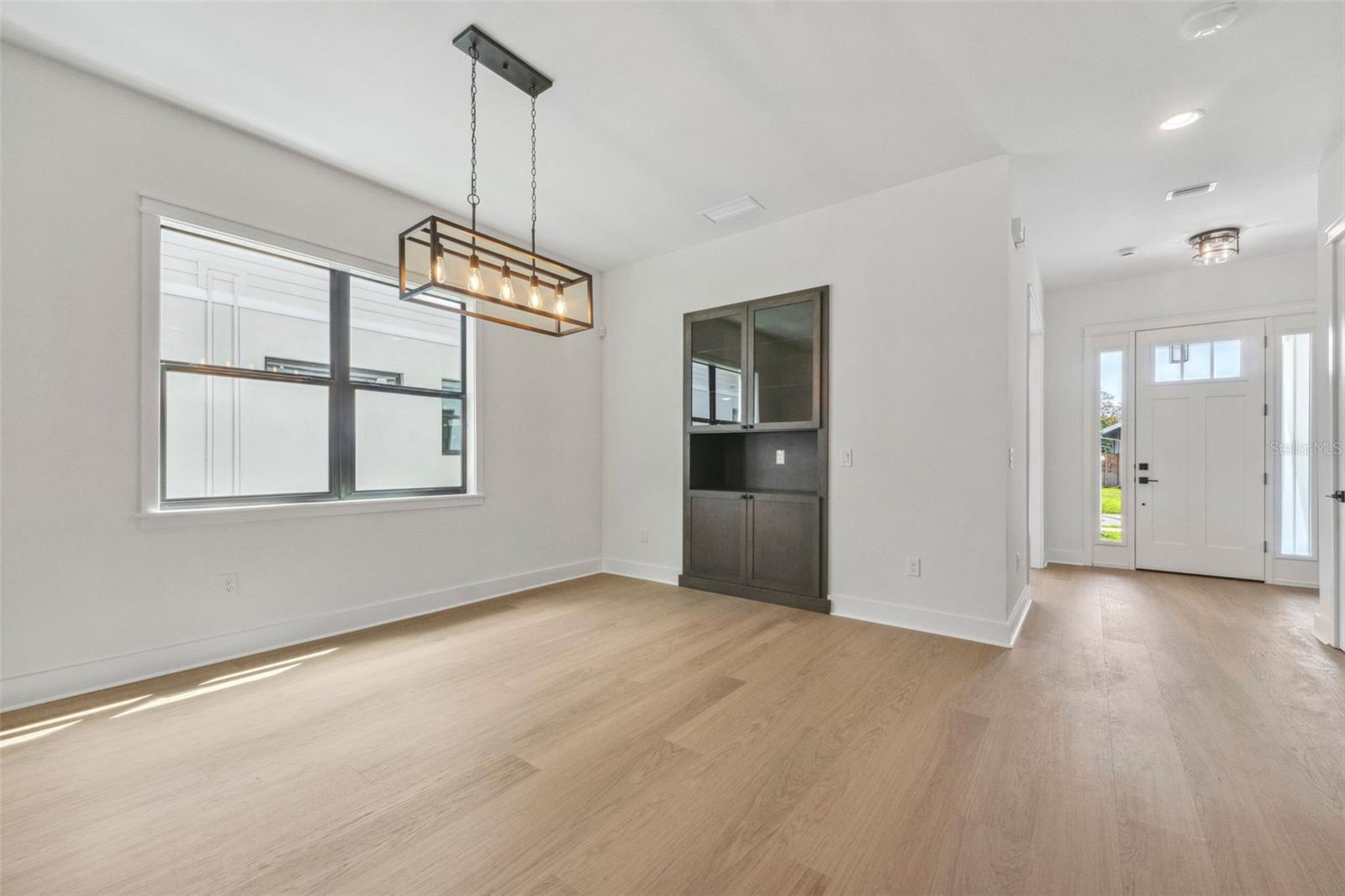 Dining room with built in