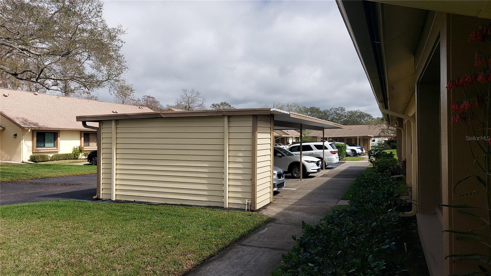 Carport and storage area