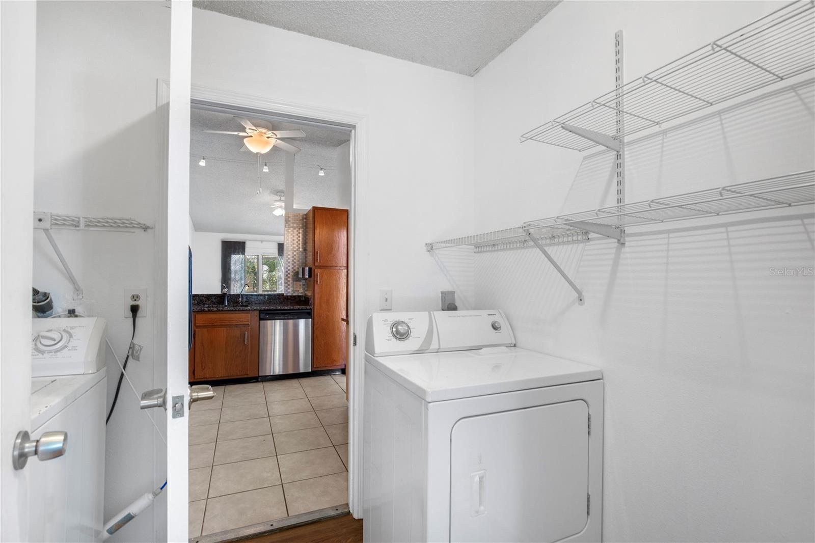 Laundry in garage