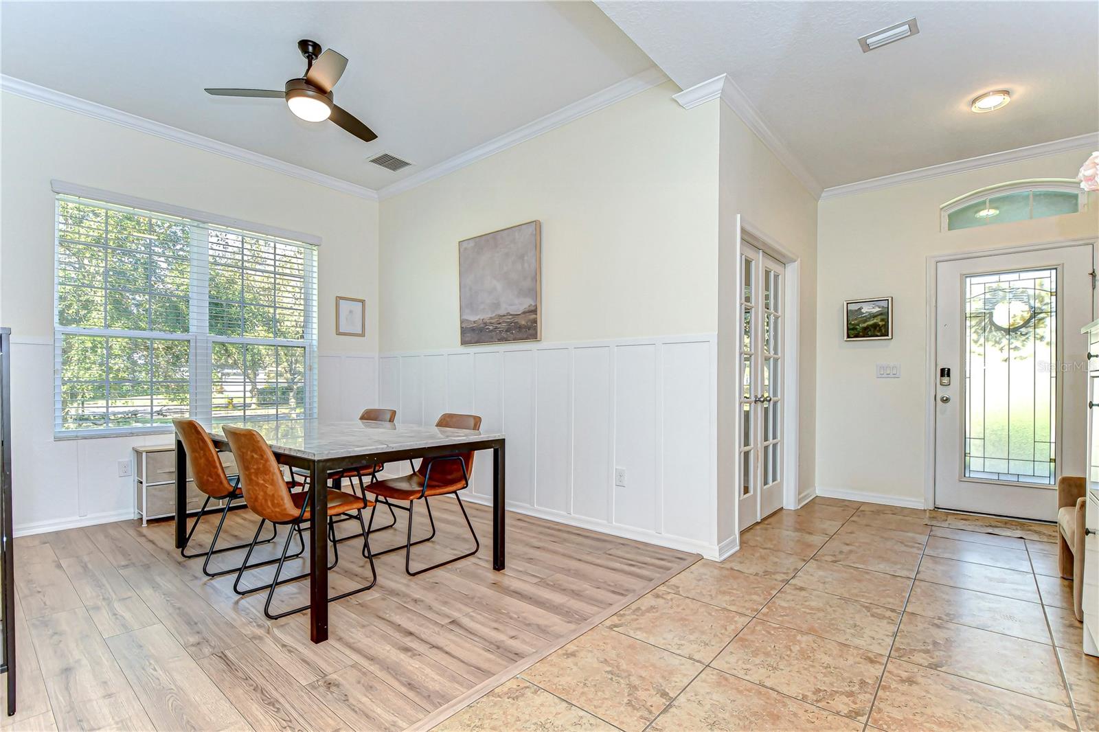 Dining area is spacious and elegant!