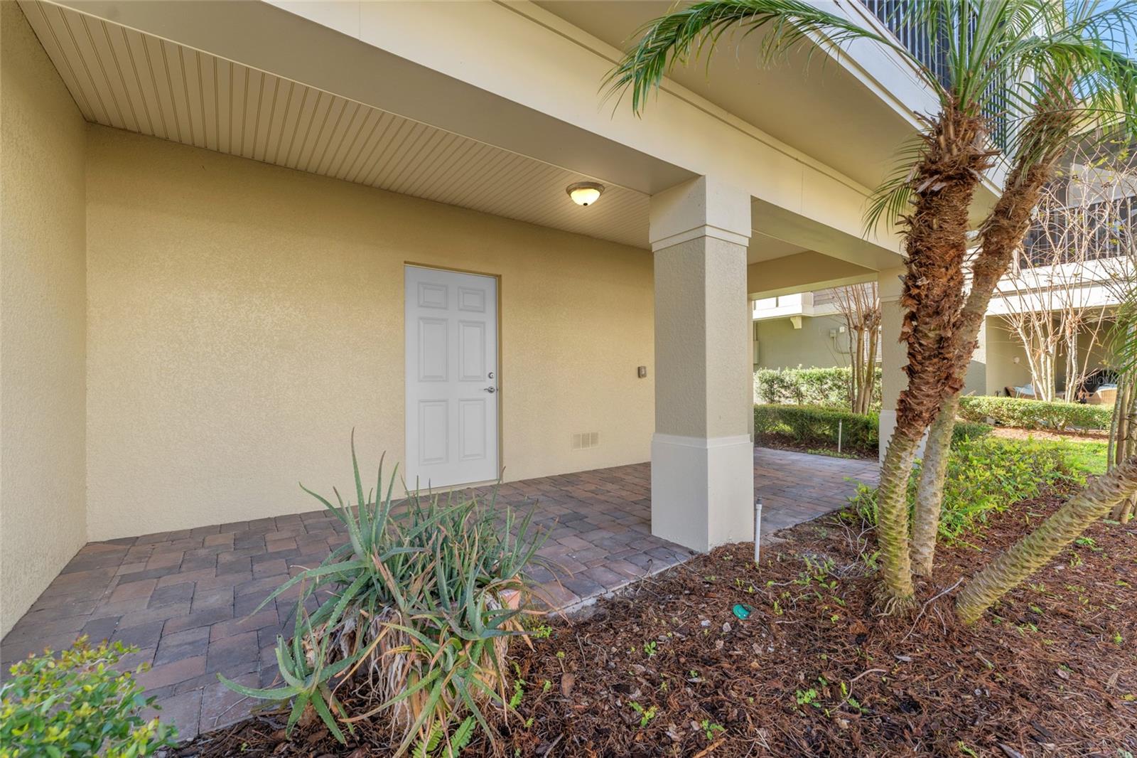 back door entrance into garage