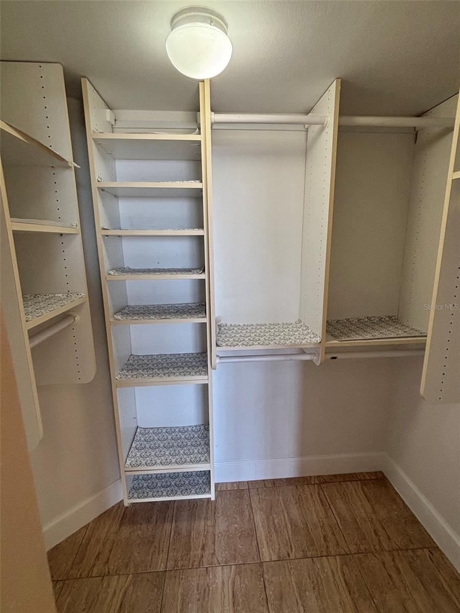 Walk-In Closet in Bedroom.