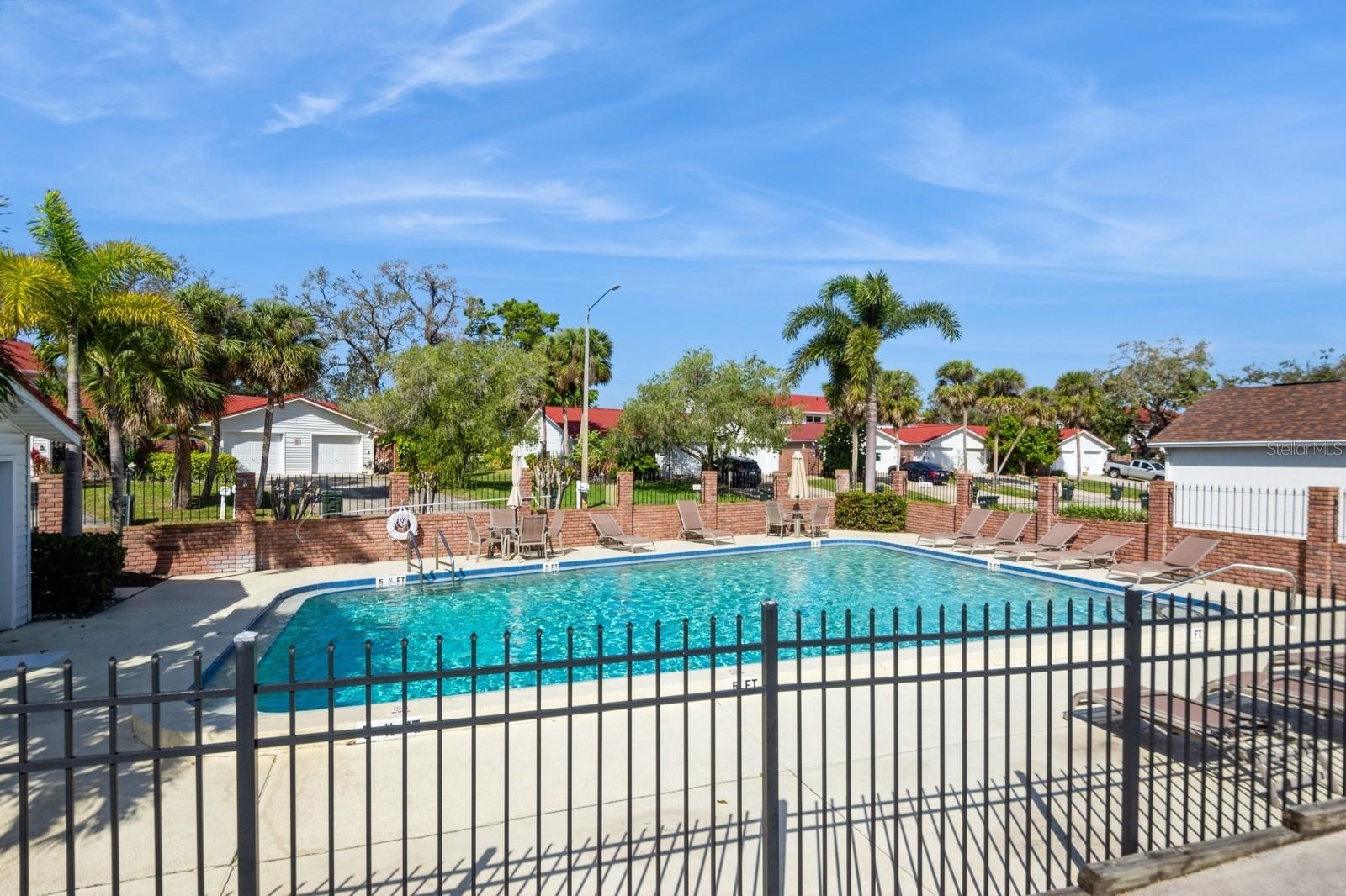 Cool off in the community pool