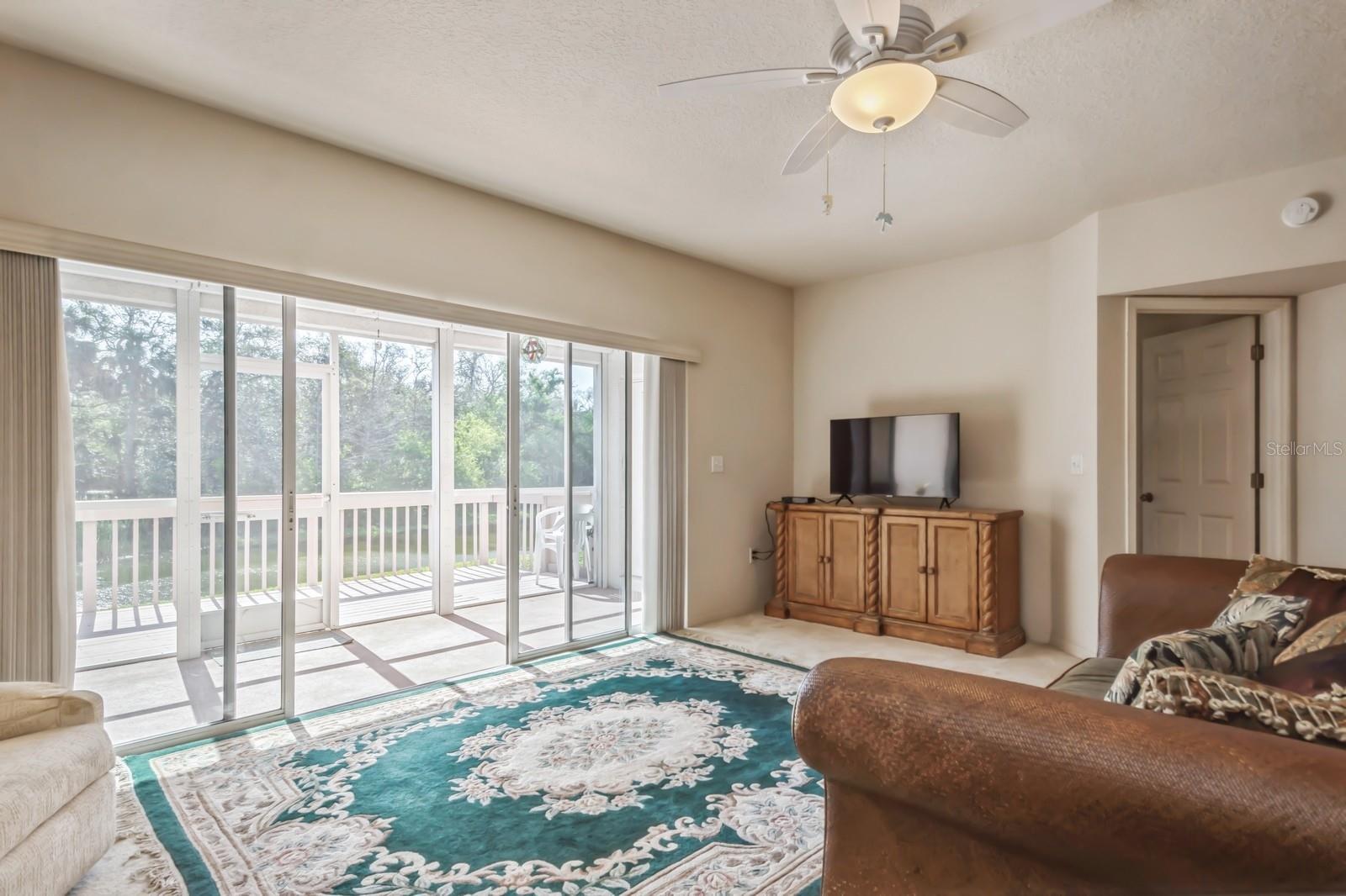 Spectacular pond view from your living room