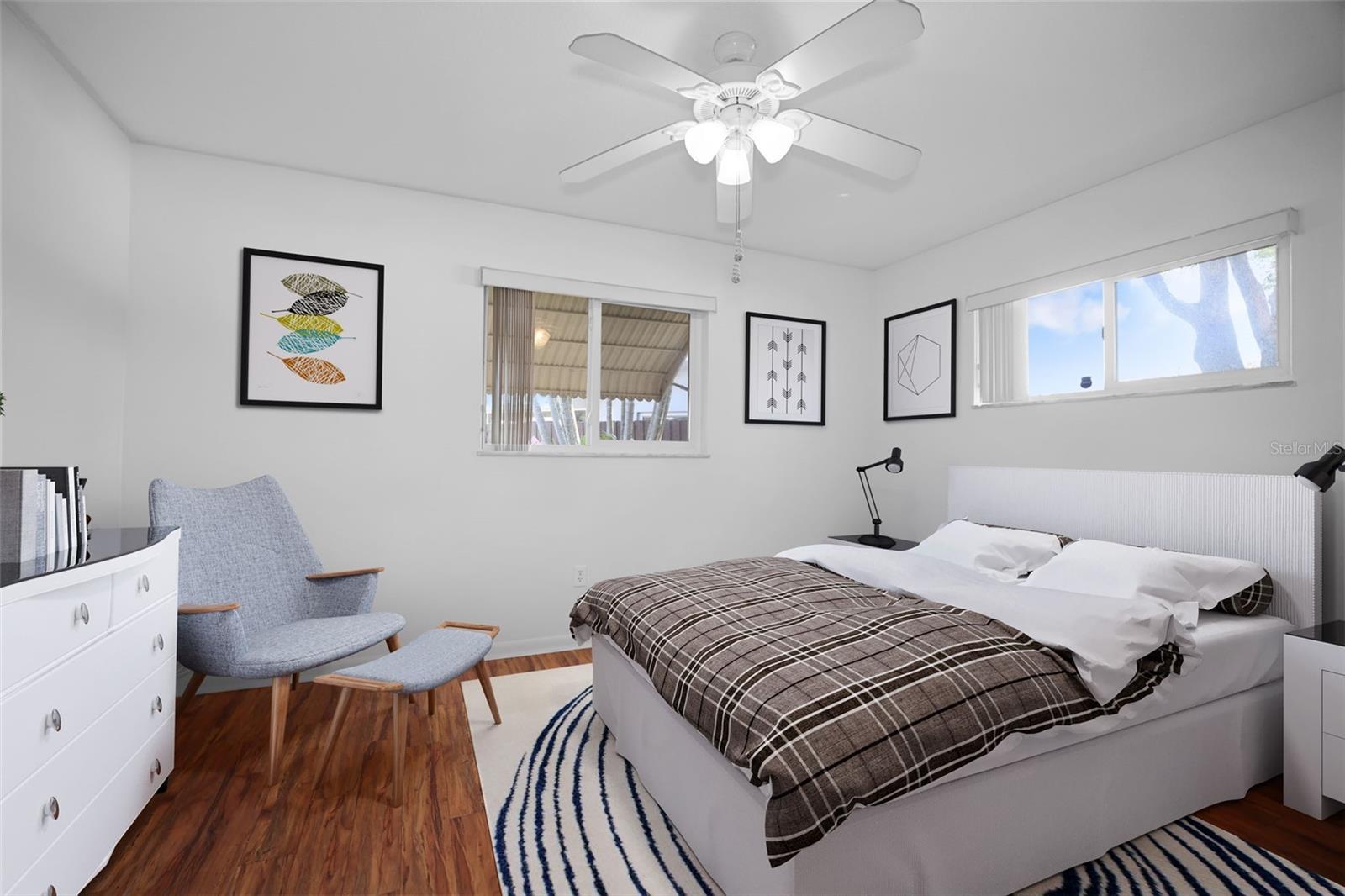 Bedroom 1. Virtual Staging.