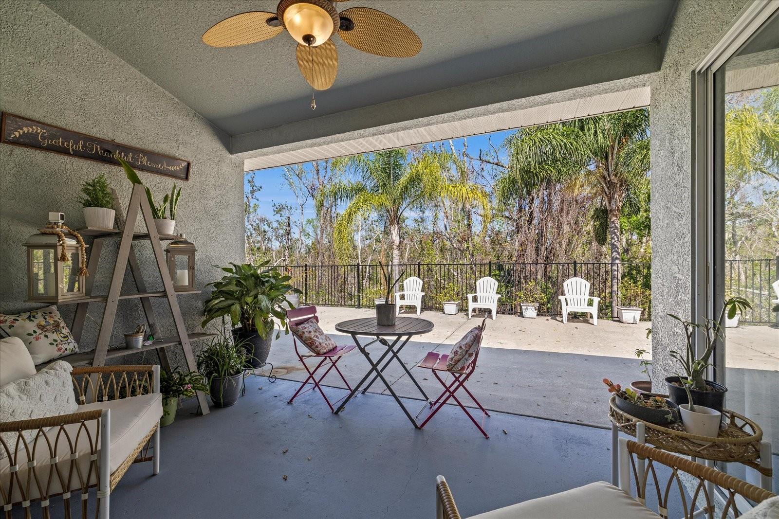 Back Yard Open Patio