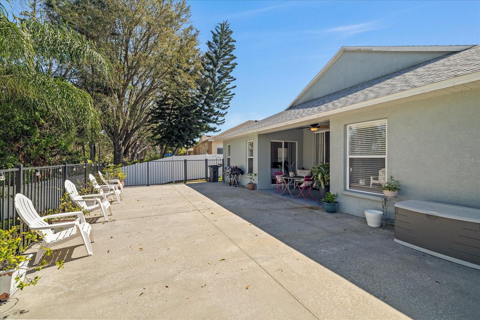 Back Yard Open Patio/Deck