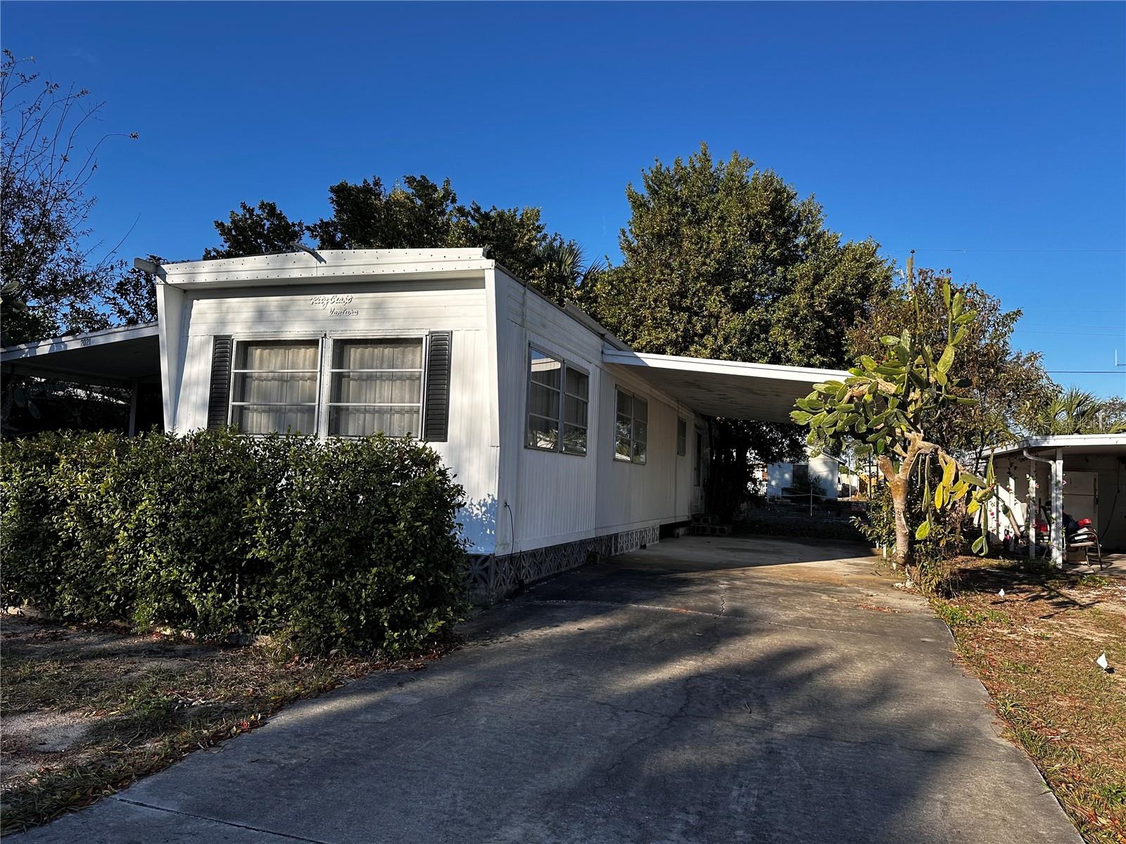 Carport area.