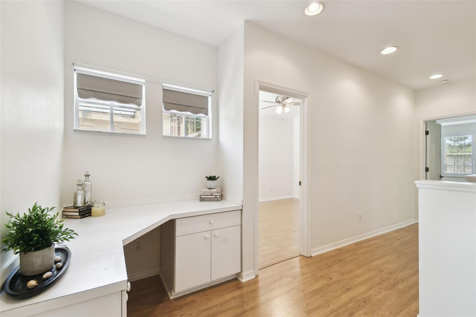 Built in Desk Area on 2nd Floor