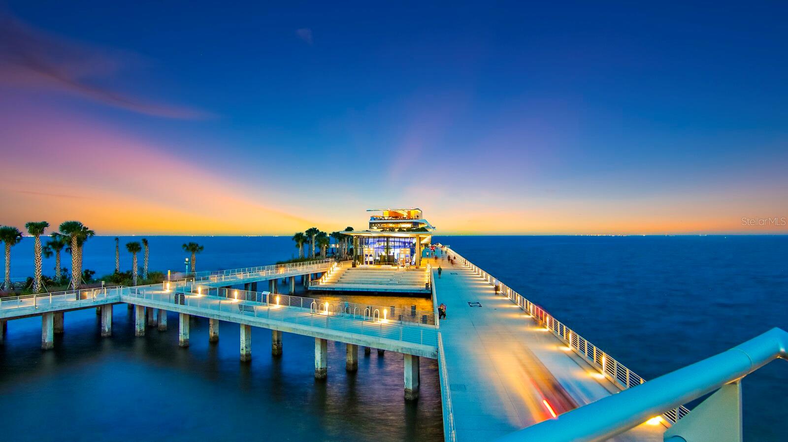 The St. Pete Pier steps away