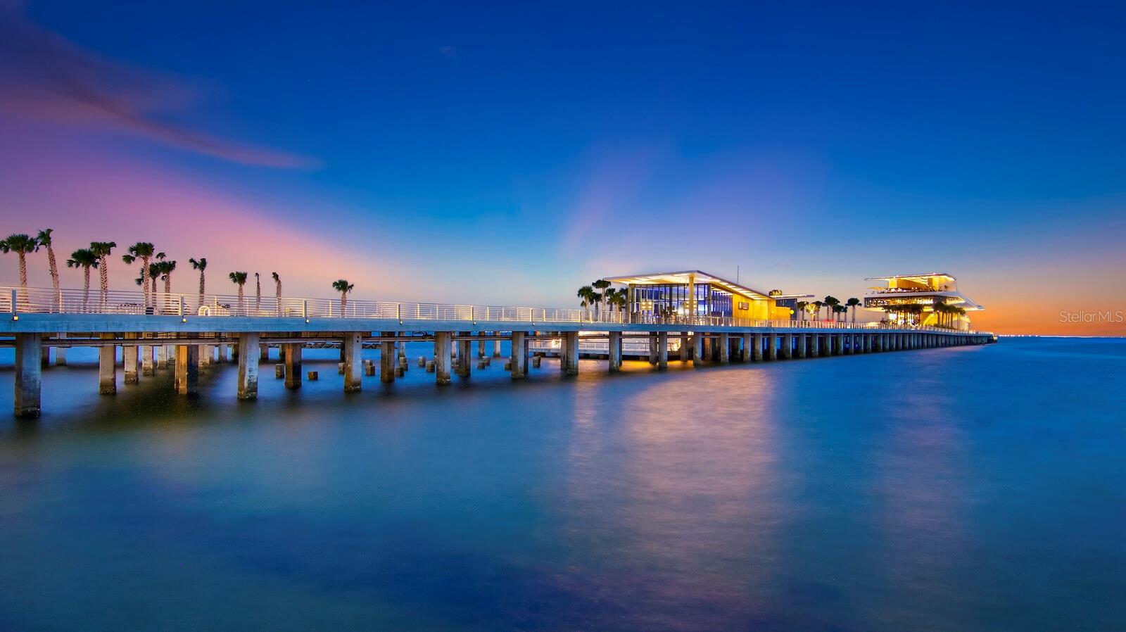 The St. Pete Pier steps away