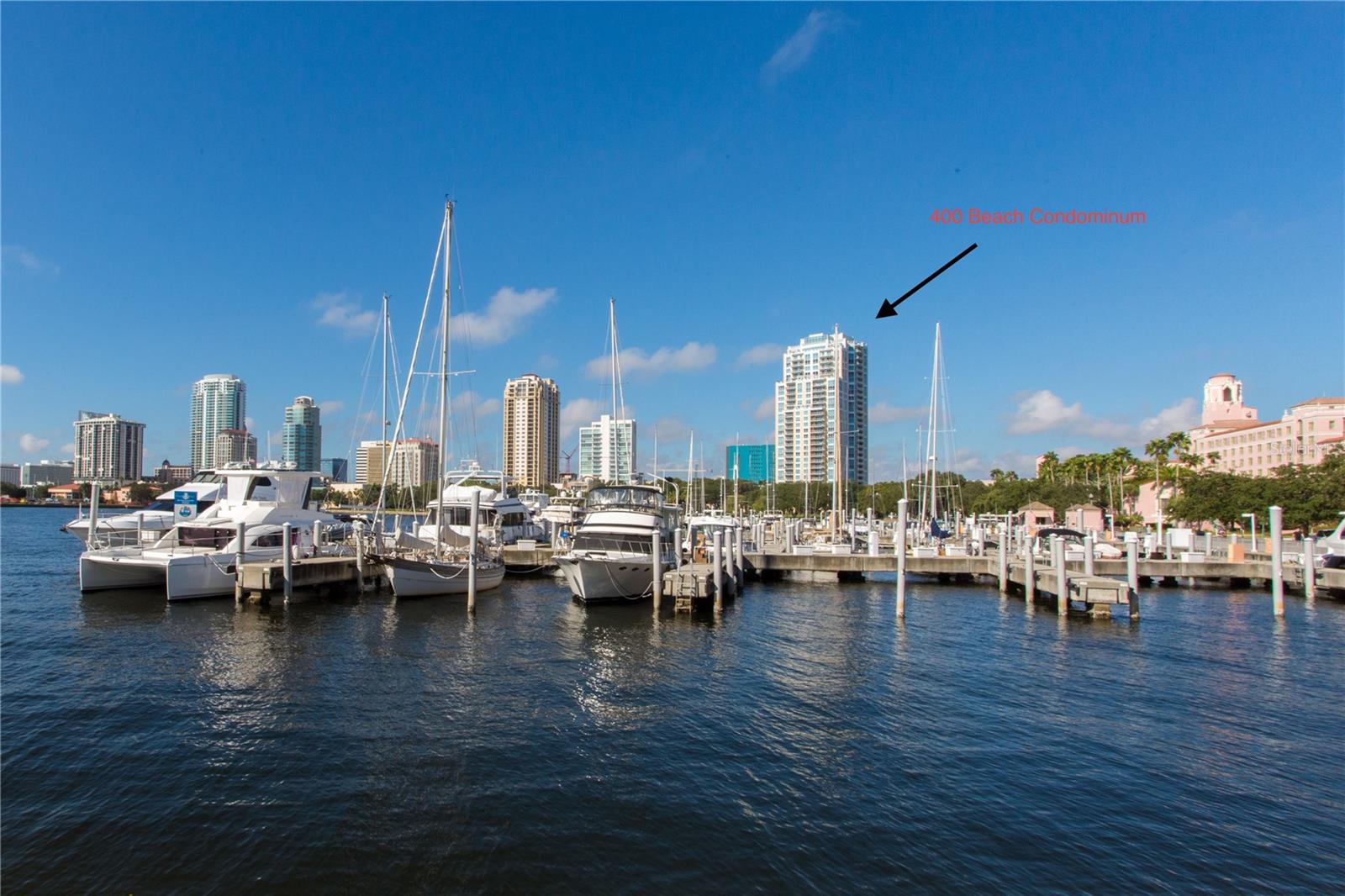 View from the St. Pete Pier, only steps away