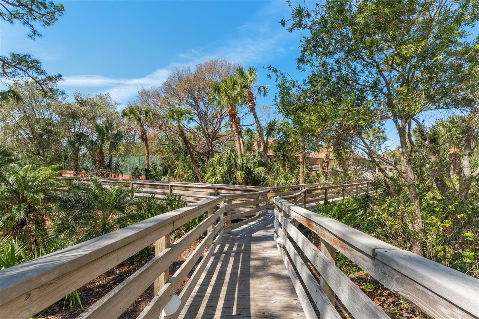 The Walkway to the clubhouse