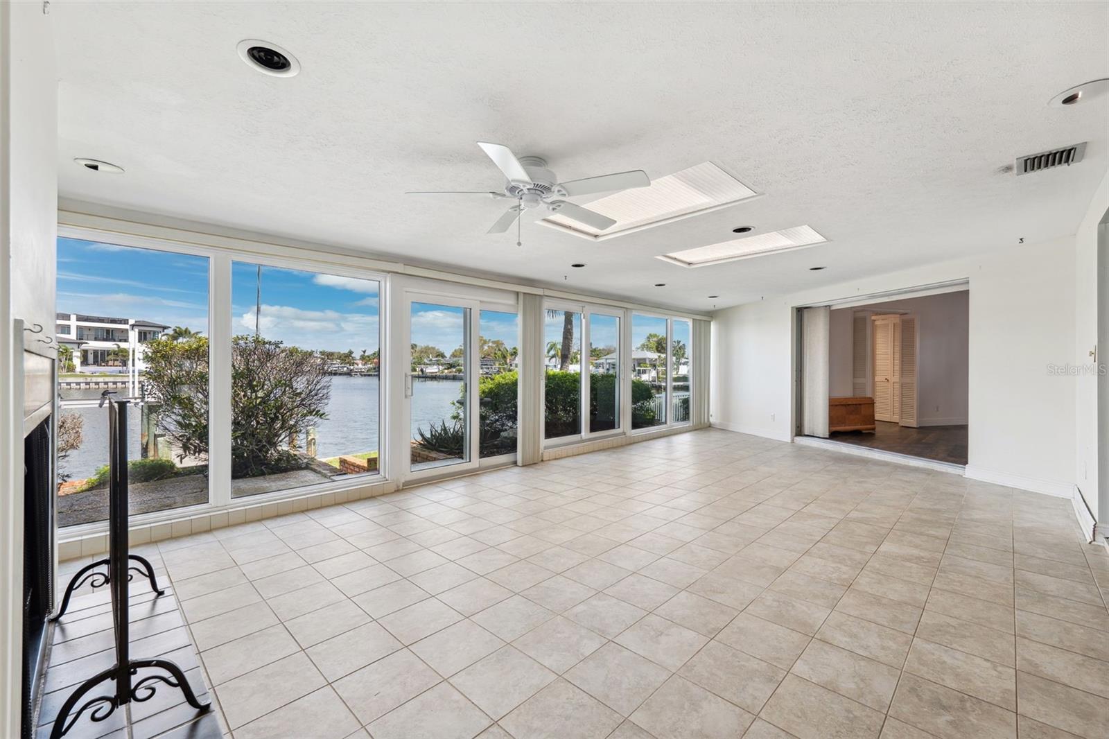 Wide open water view from the Family Room