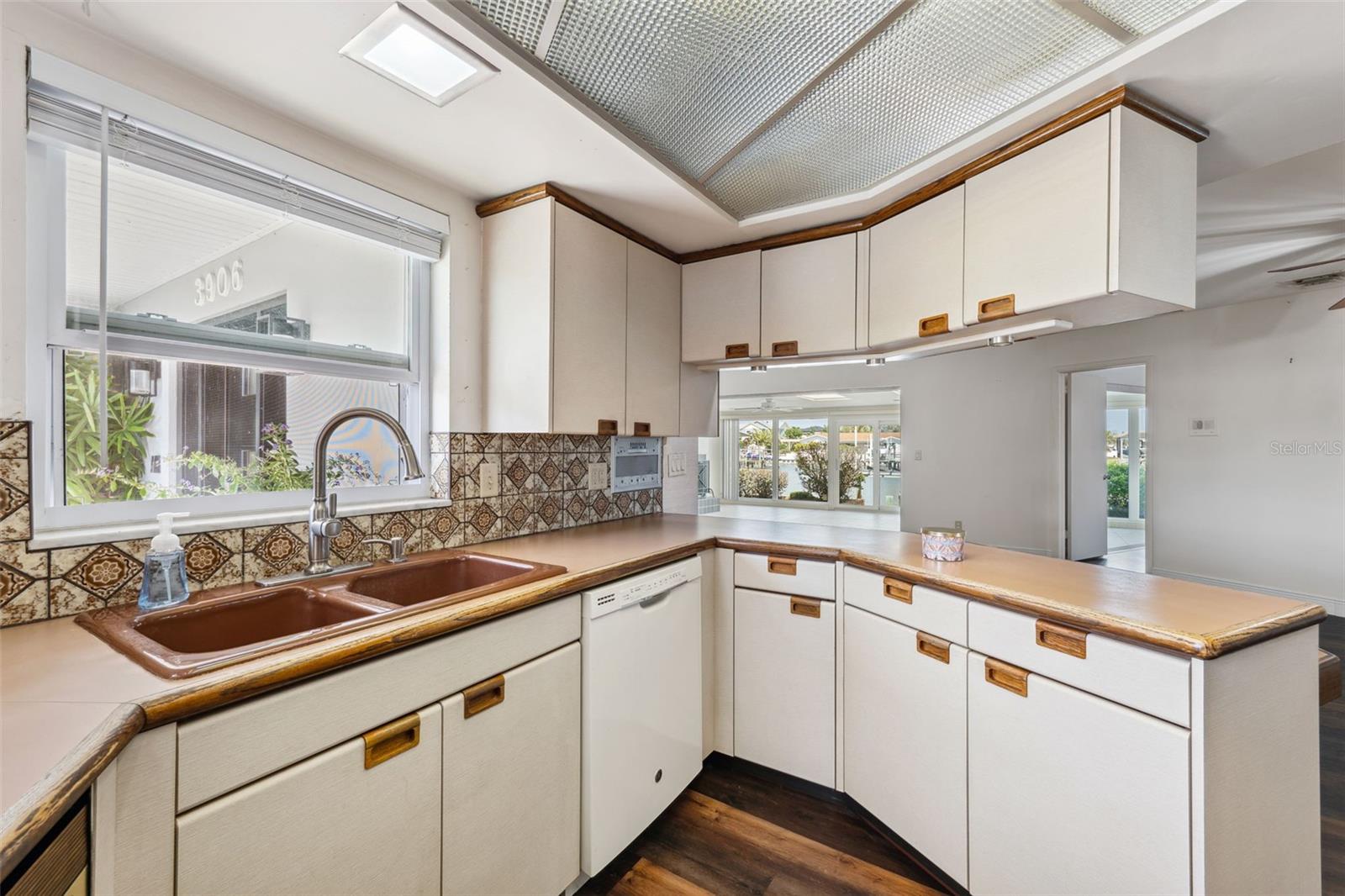 Vintage Kitchen with stainless steel appliances