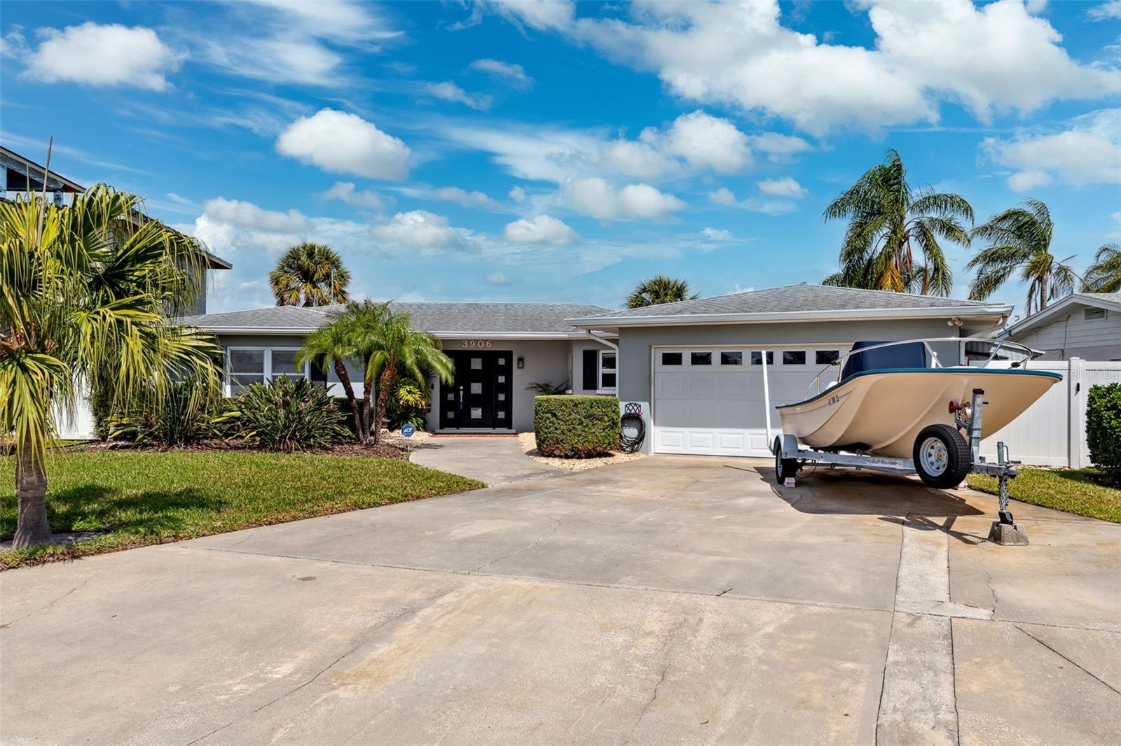 2 car garage and oversized driveway