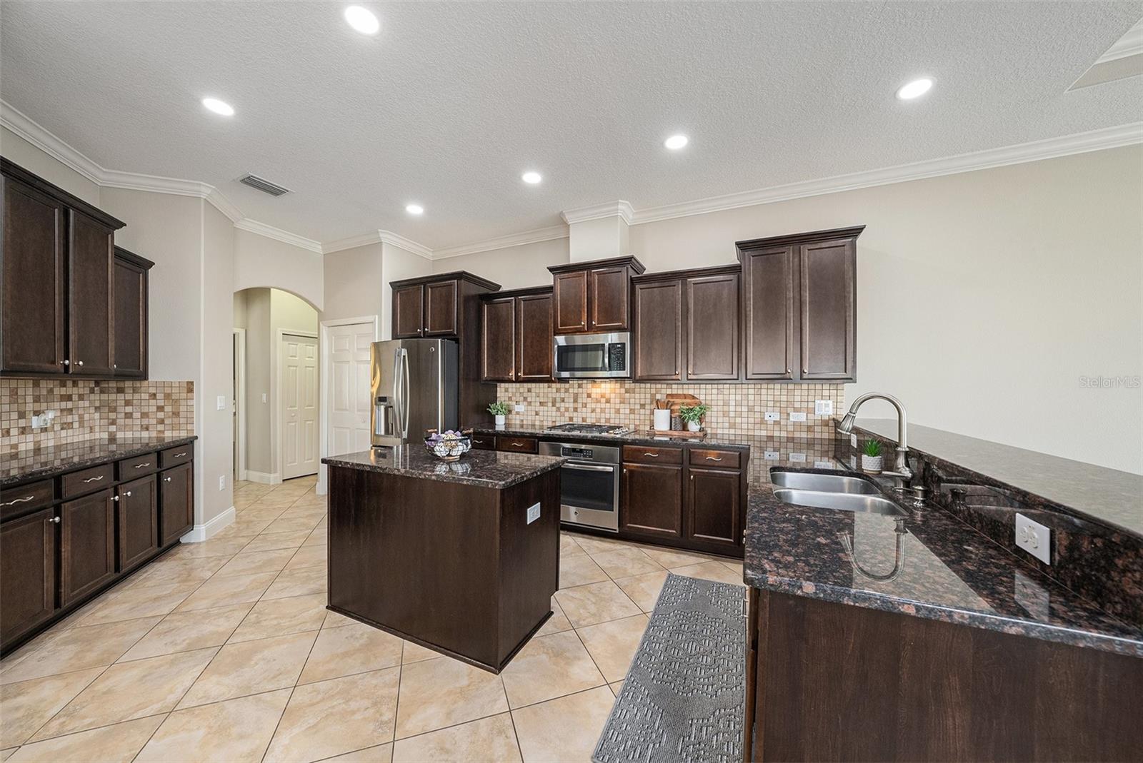 Spacious kitchen with plenty of counter space