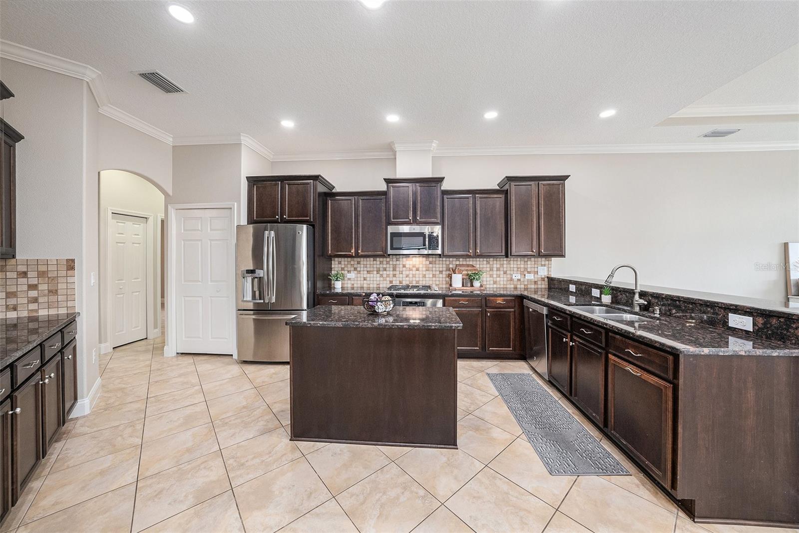 Spacious kitchen with plenty of counter space