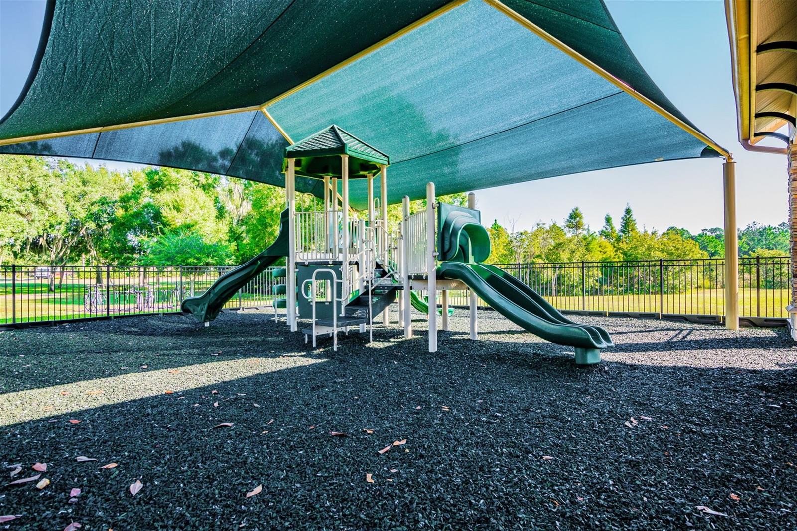 Shaded playground