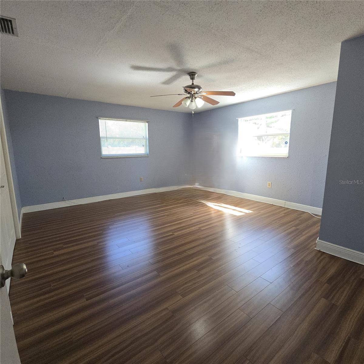 Primary bedroom view from hall