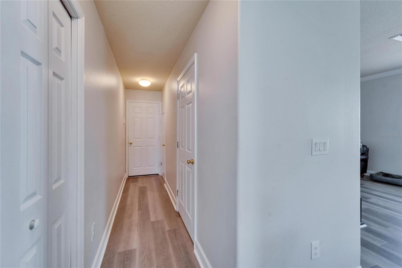 Hallway to the garage