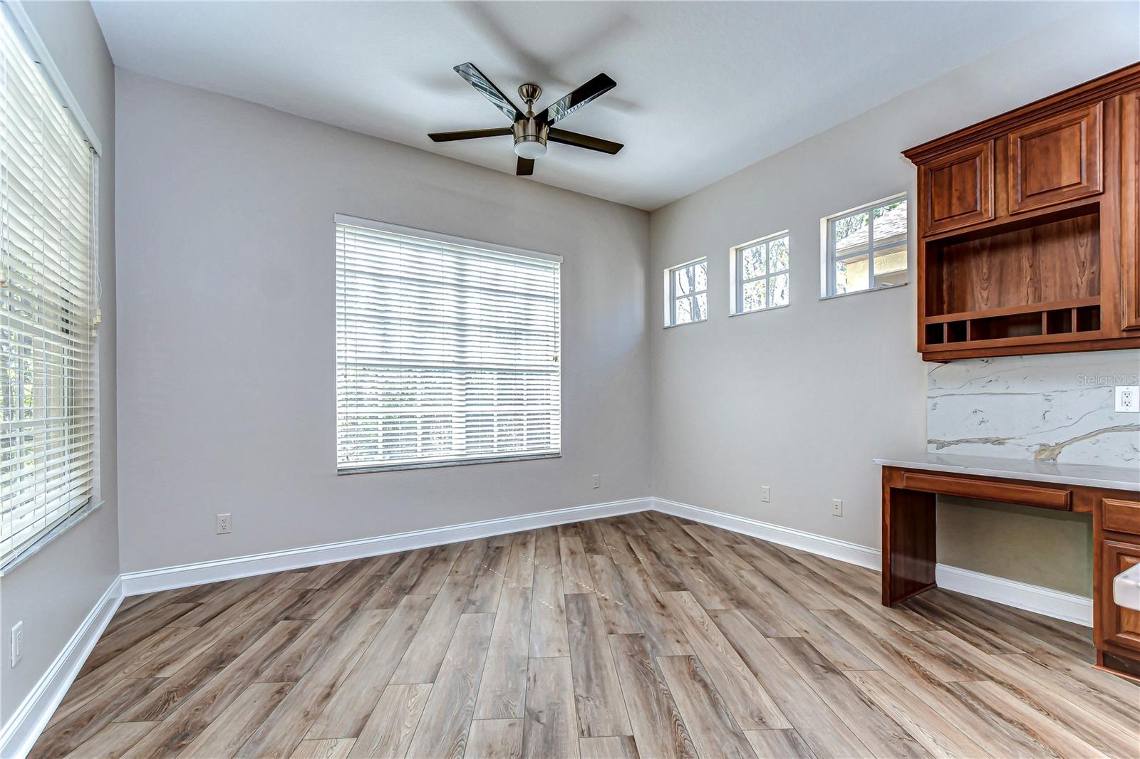 This bedroom is perfectly cozy and bathed in natural light!