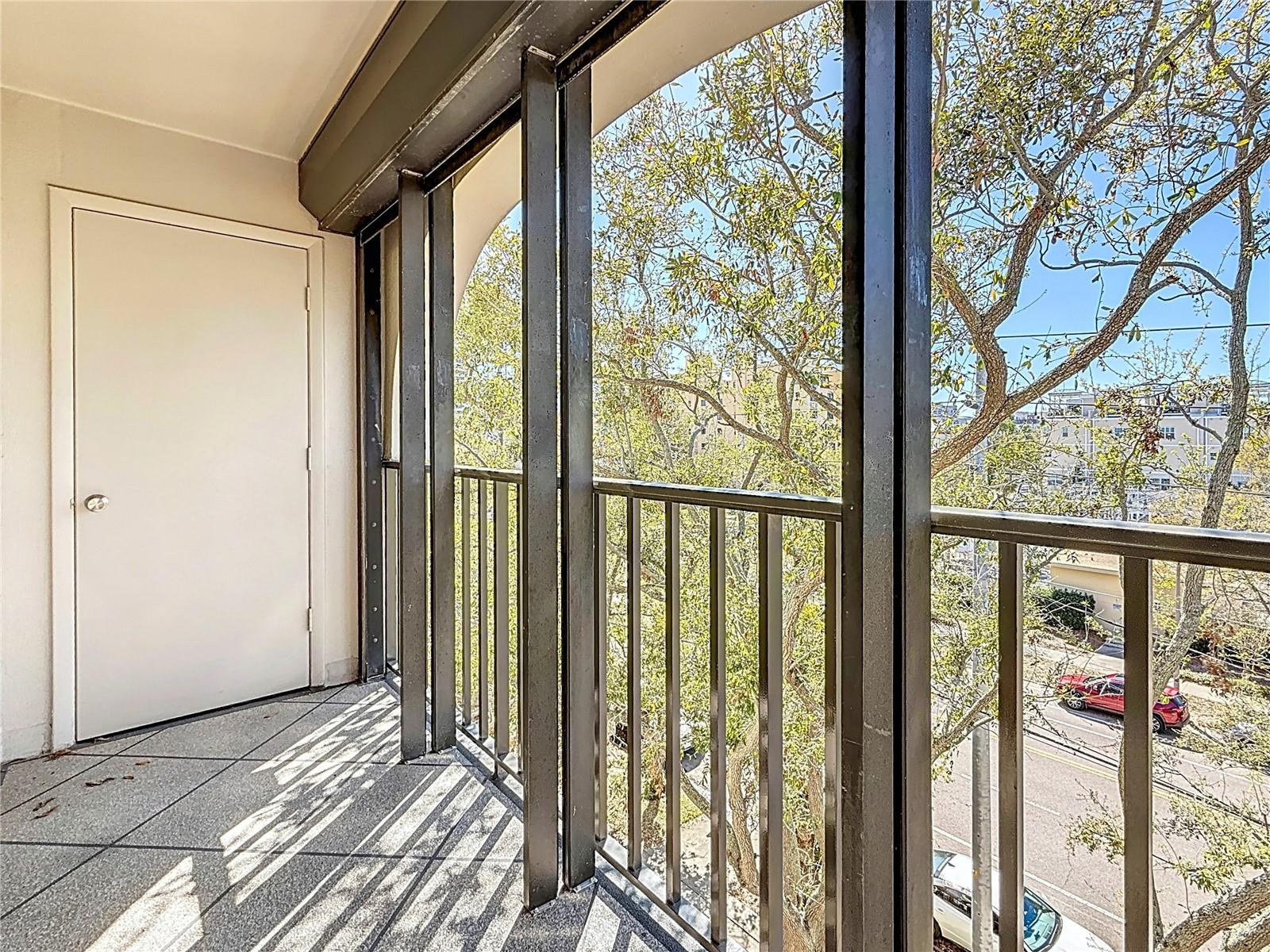 For extra storage a 7x4 storage closet off the living room balcony provides additional storage space.