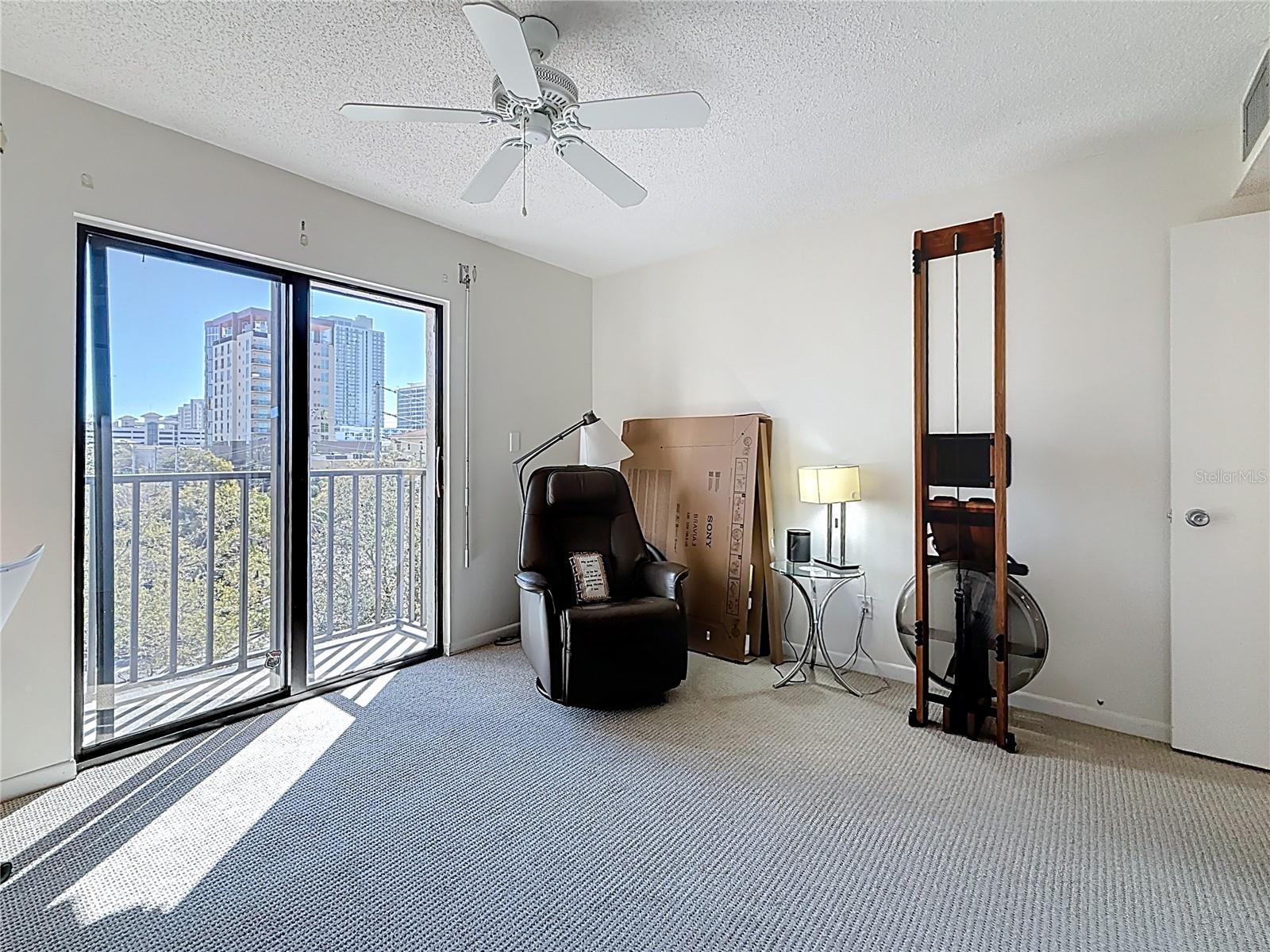 The 2nd bedroom can also be a home office with views of downtown.