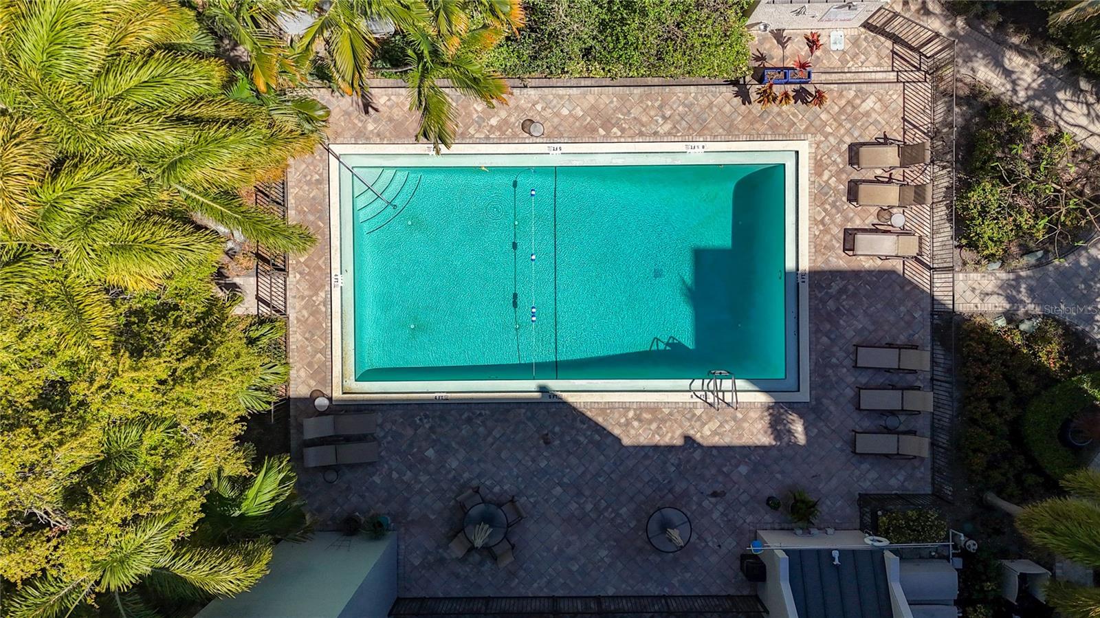 Swim year round in the heated pool.