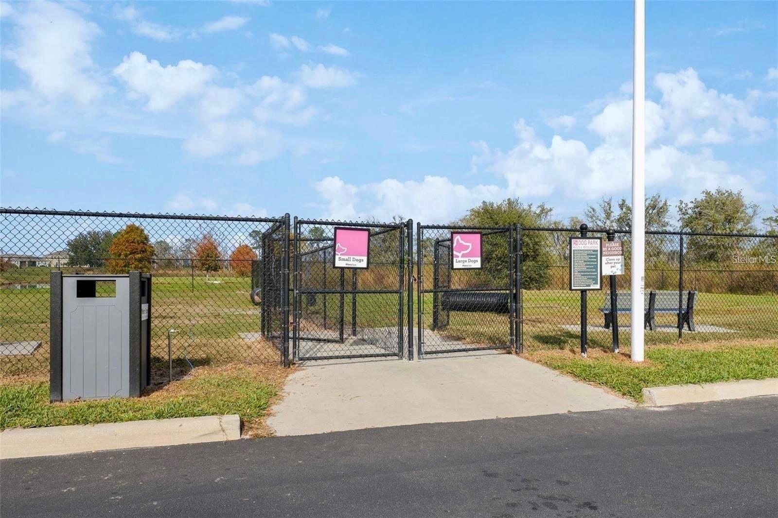 Numerous Dog Parks throughout the community.