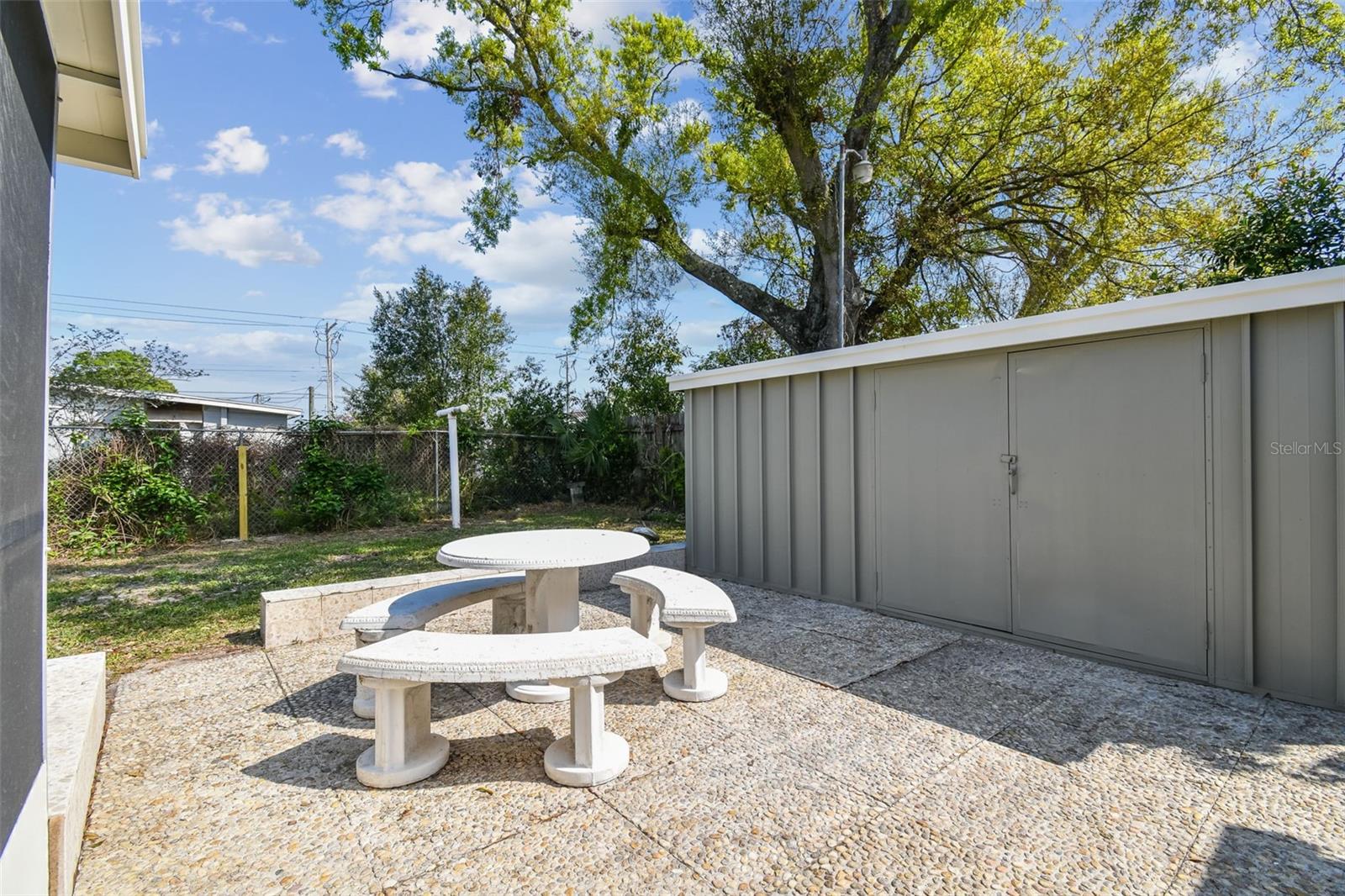 Patio & shed