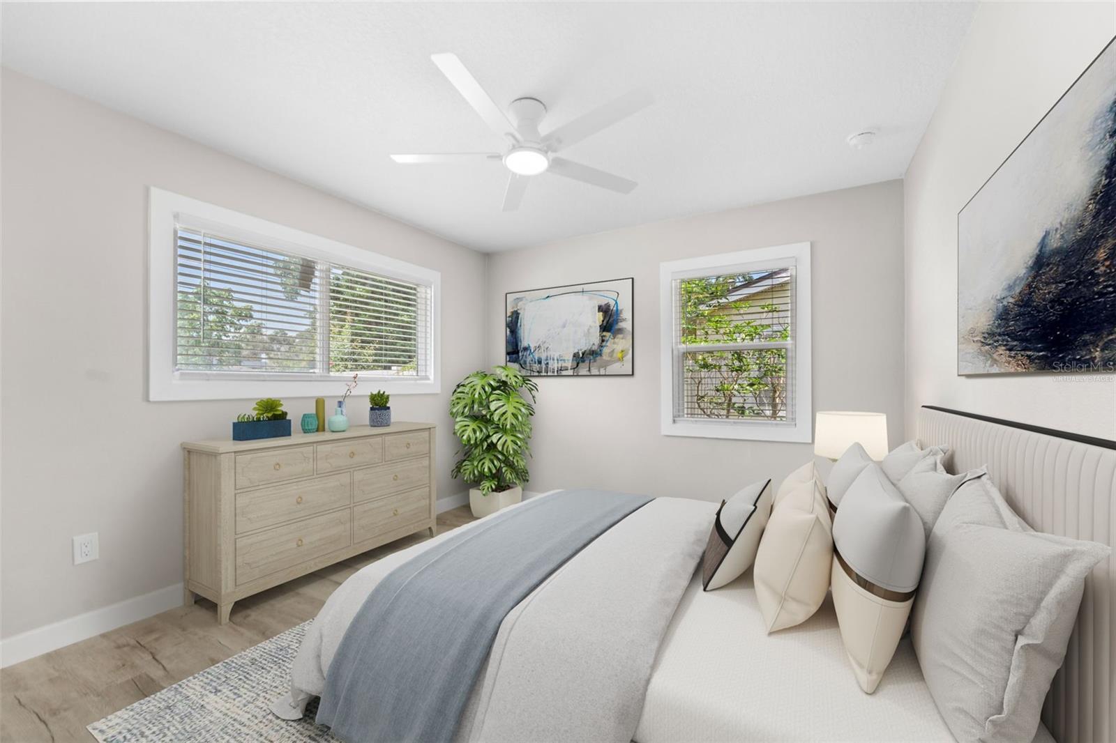virtually staged guest bedroom 2