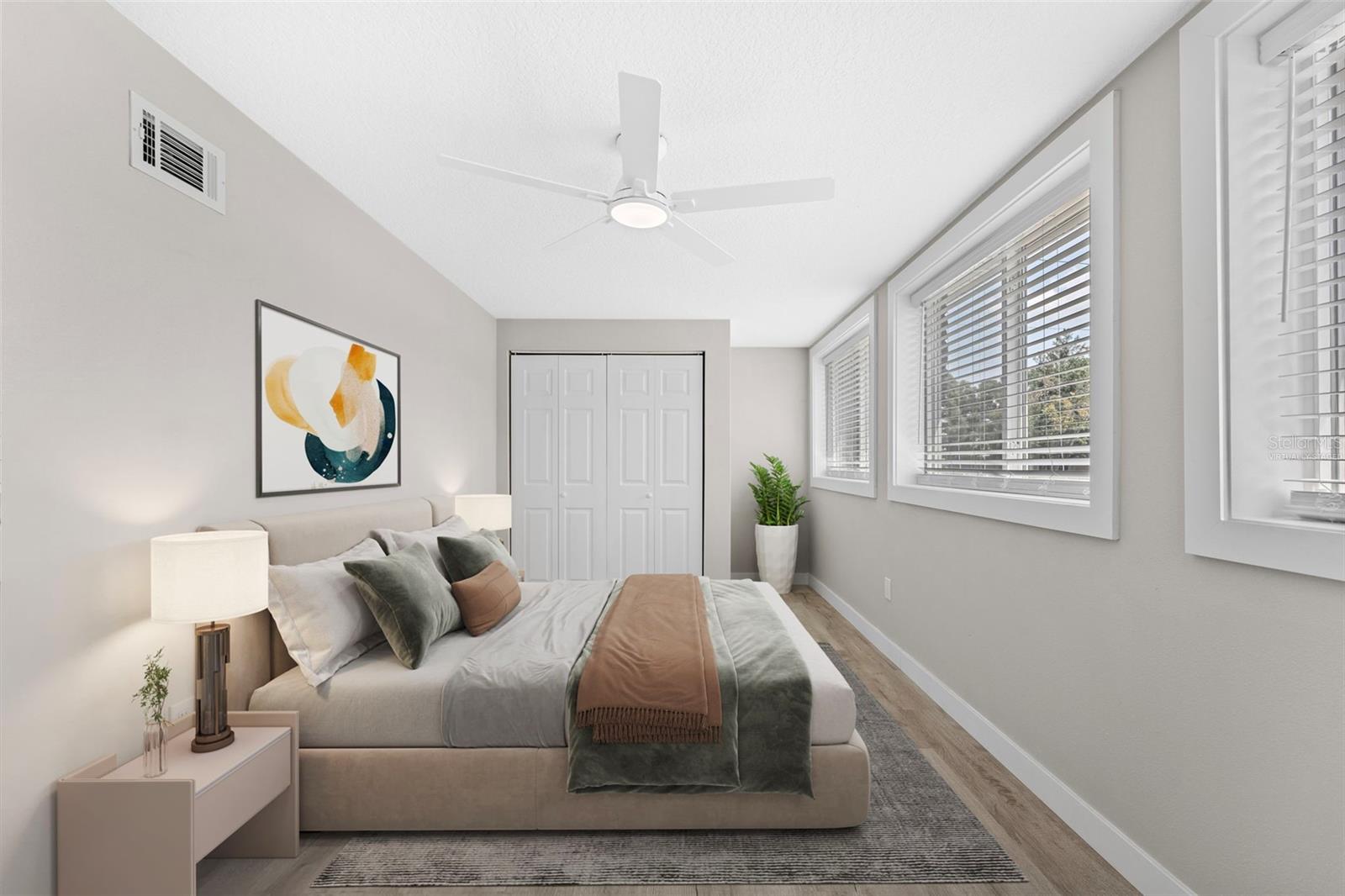 Virtually staged guest bedroom 3