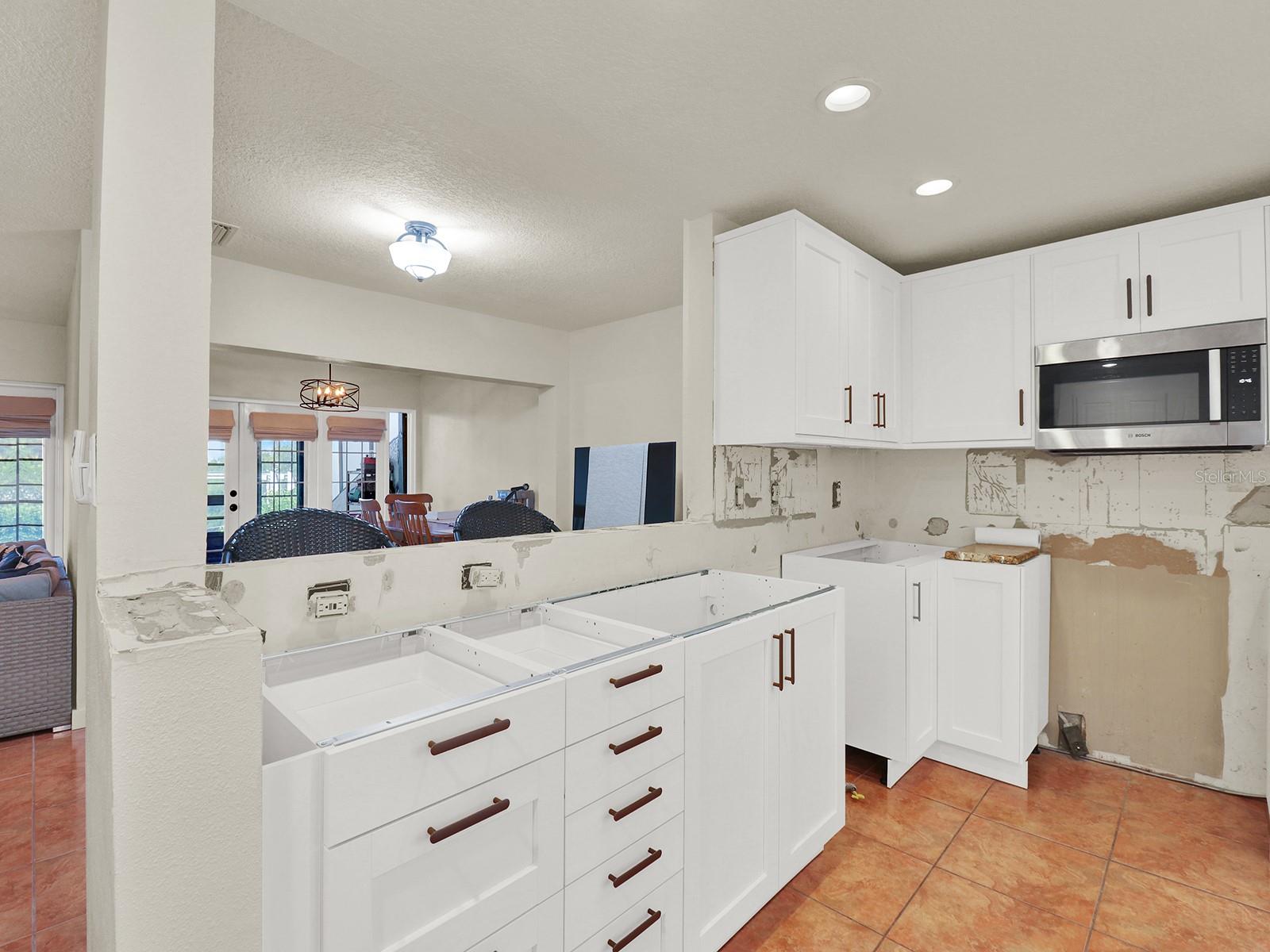 Quartz Counter tops and backsplash are being installed end of March. All new appliances are already at the house.