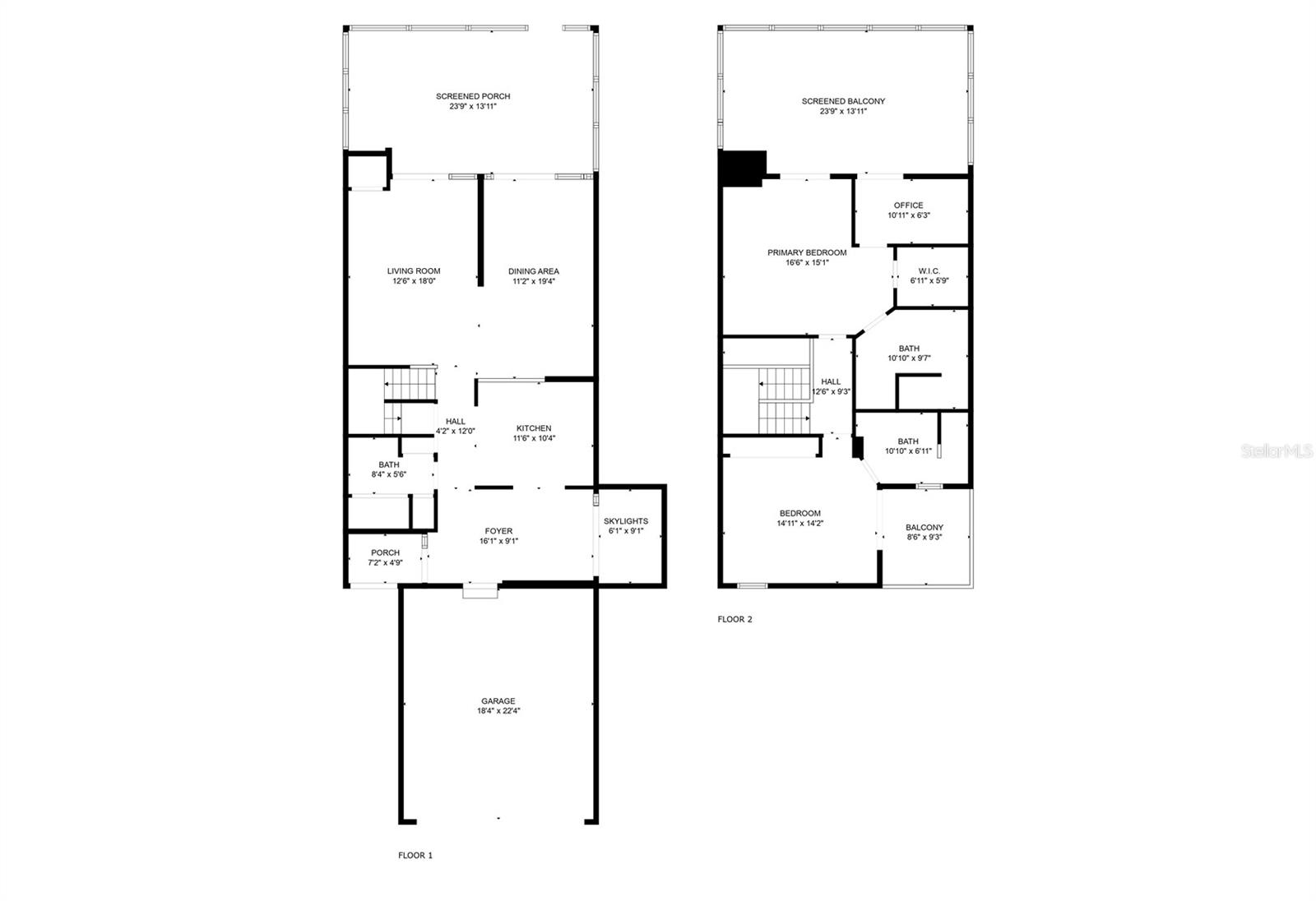 Buyer to verify room measurements.  These are estimates.