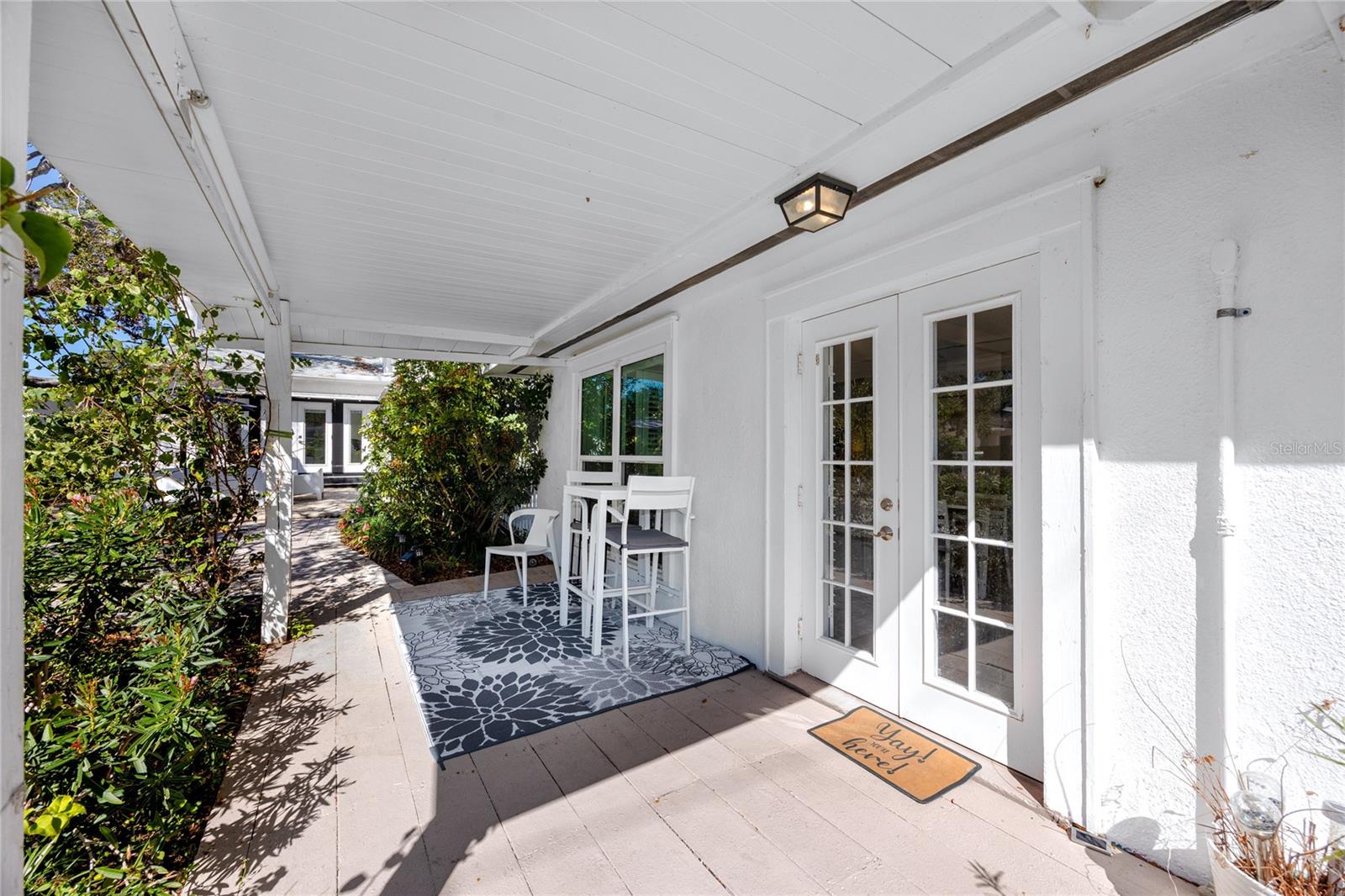 Guest House Patio Second Door French Doors