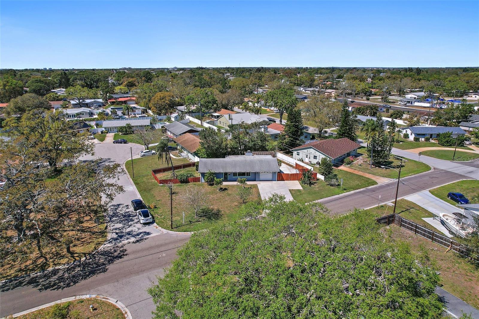 AERIAL VIEW - CORNER LOT