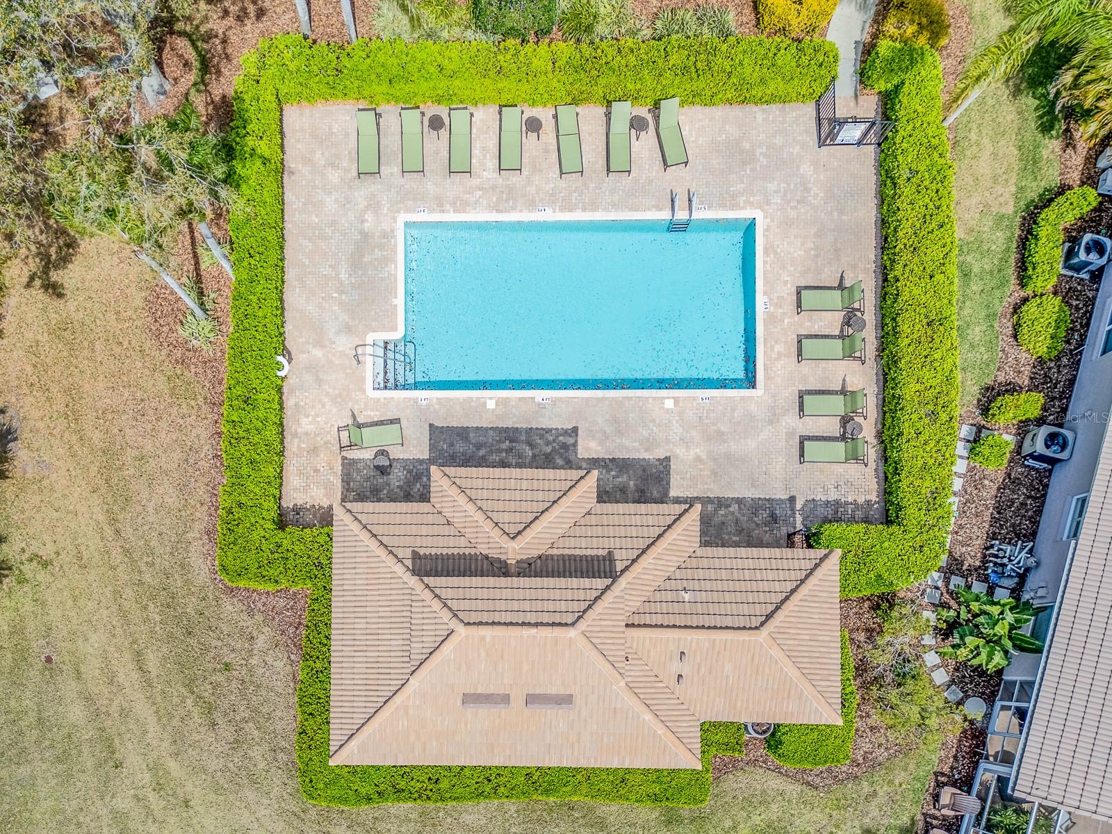 AERIAL VIEW OF OAKMONT COMMUNITY POOL