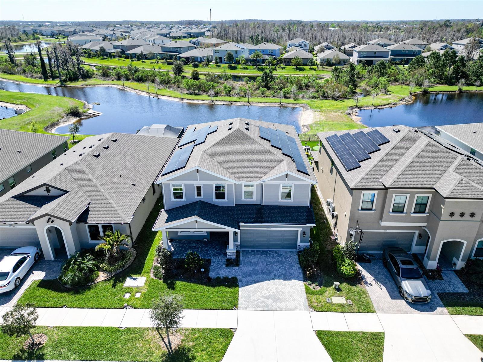 Aerial Front Exterior