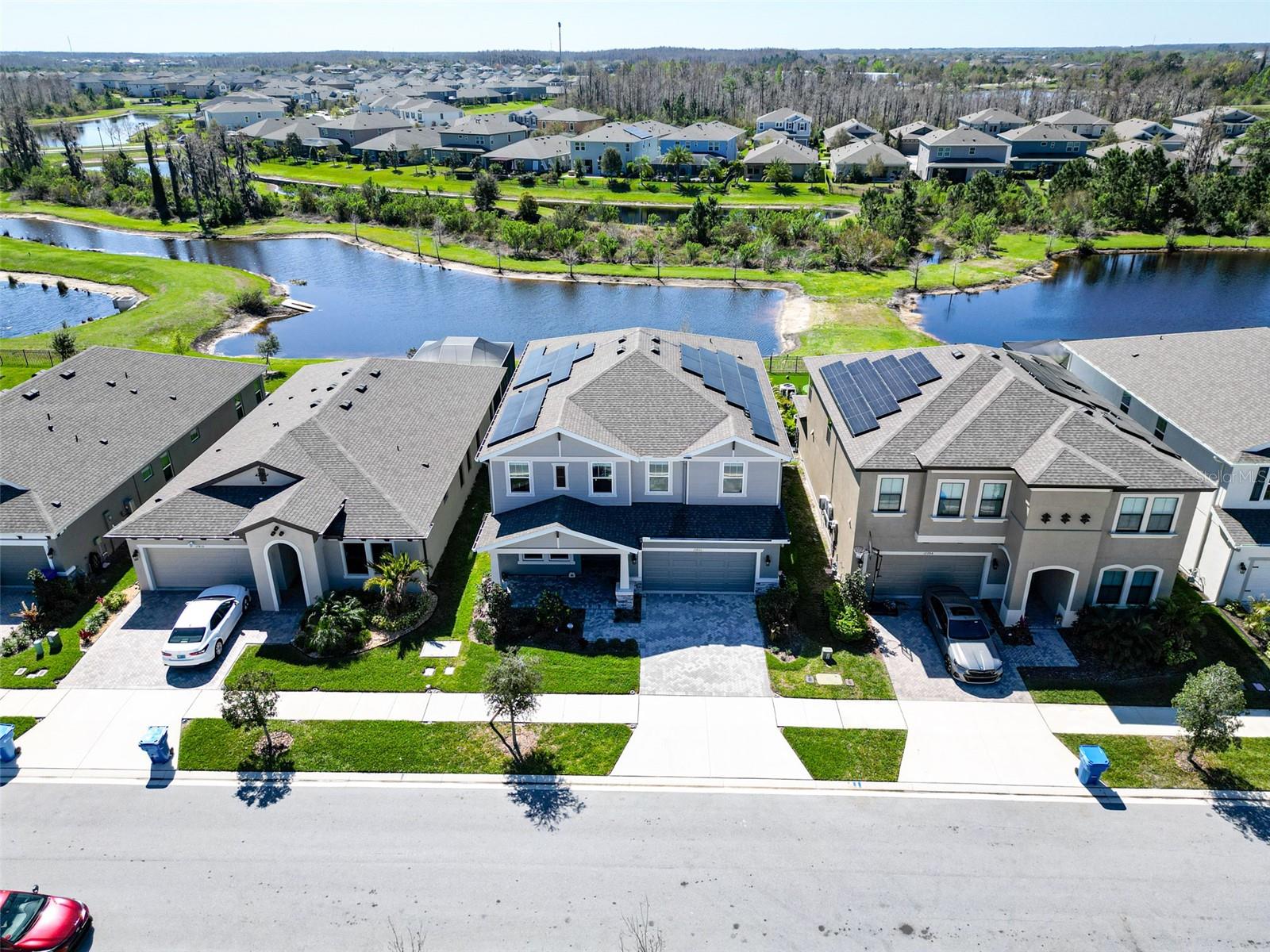 Aerial Front Exterior