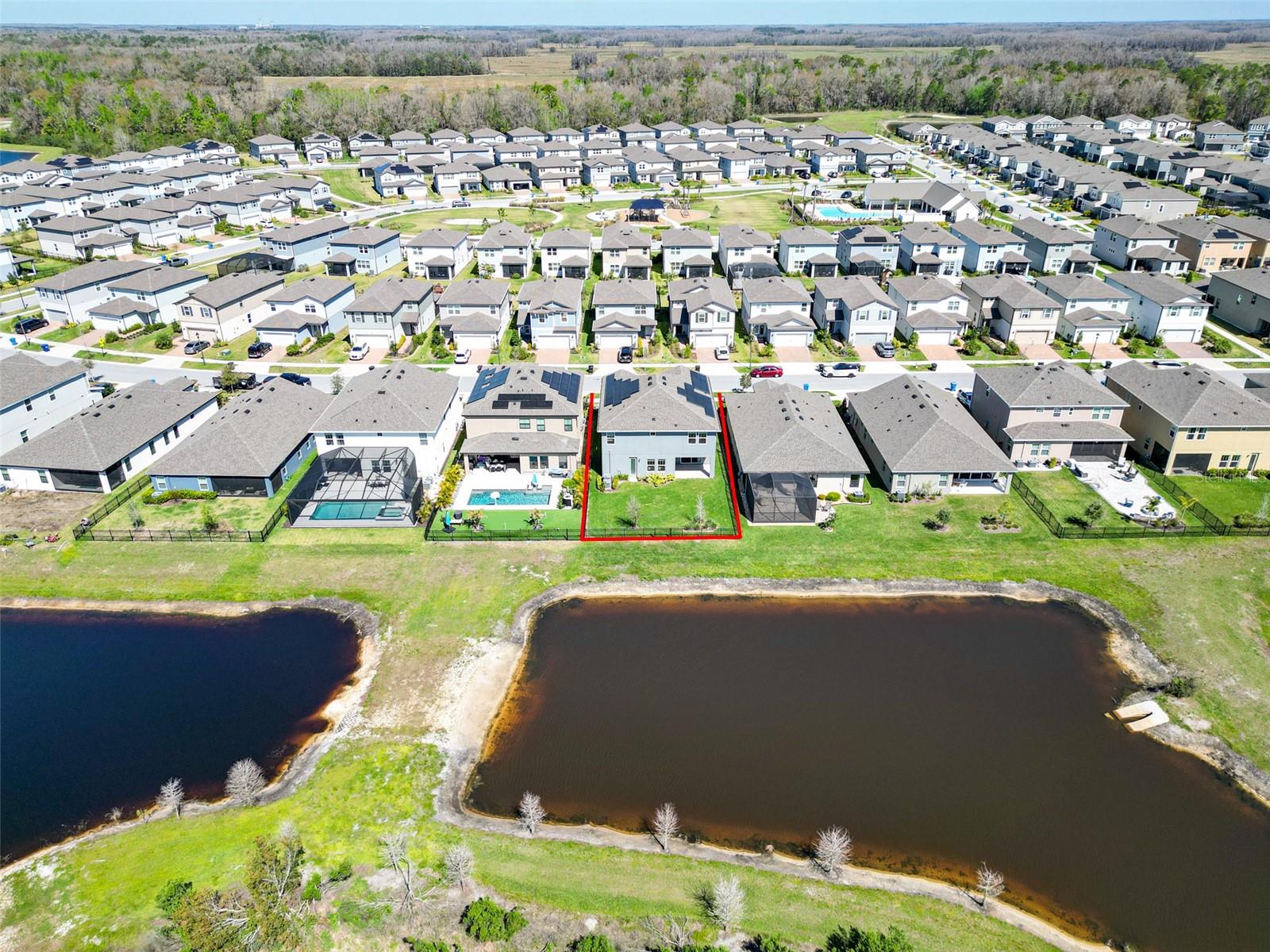 Aerial Rear / Pond