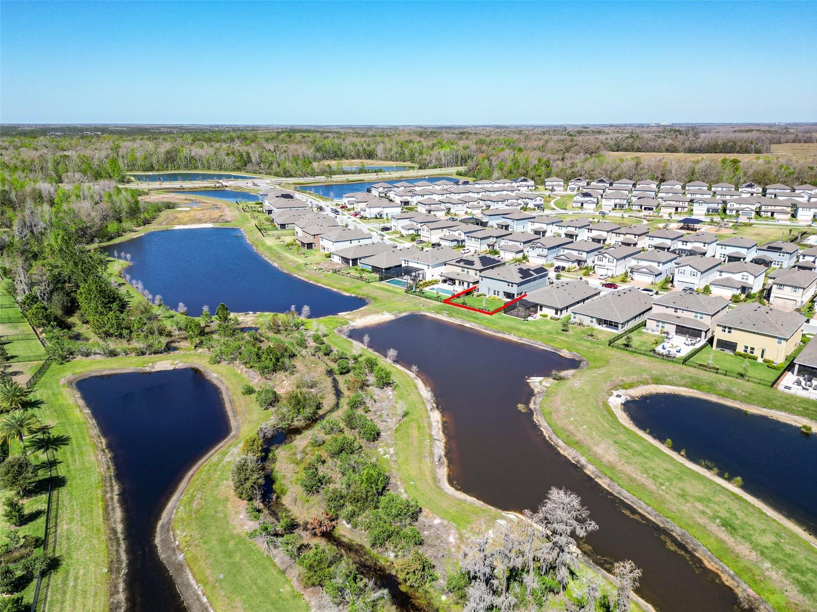 Aerial Rear / Pond