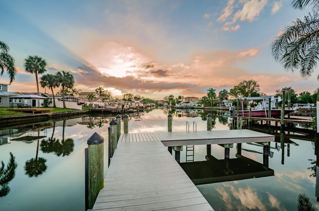 You have access to a saltwater canal to Tampa Bay