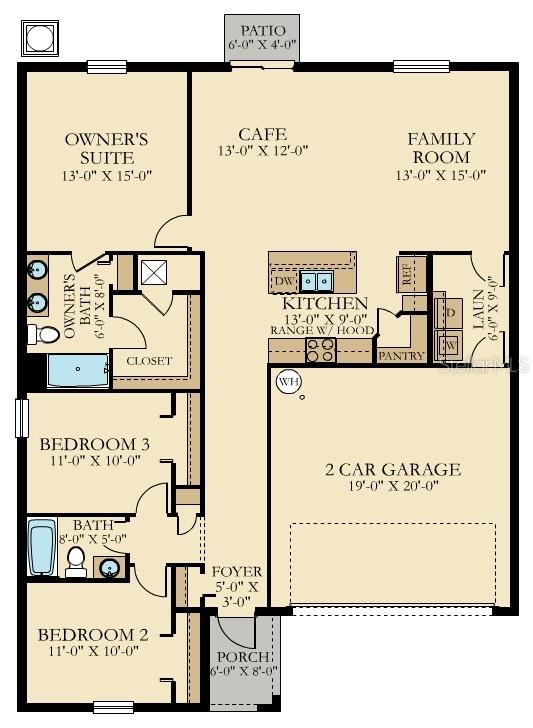 Dover floorplan (elevation is flipped)