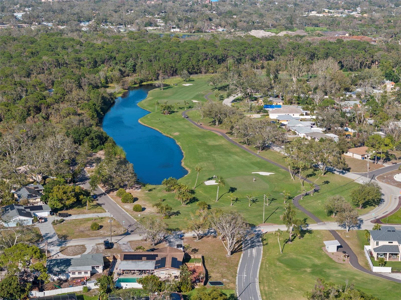 very close to the golf course and Boyd Hill Nature Park