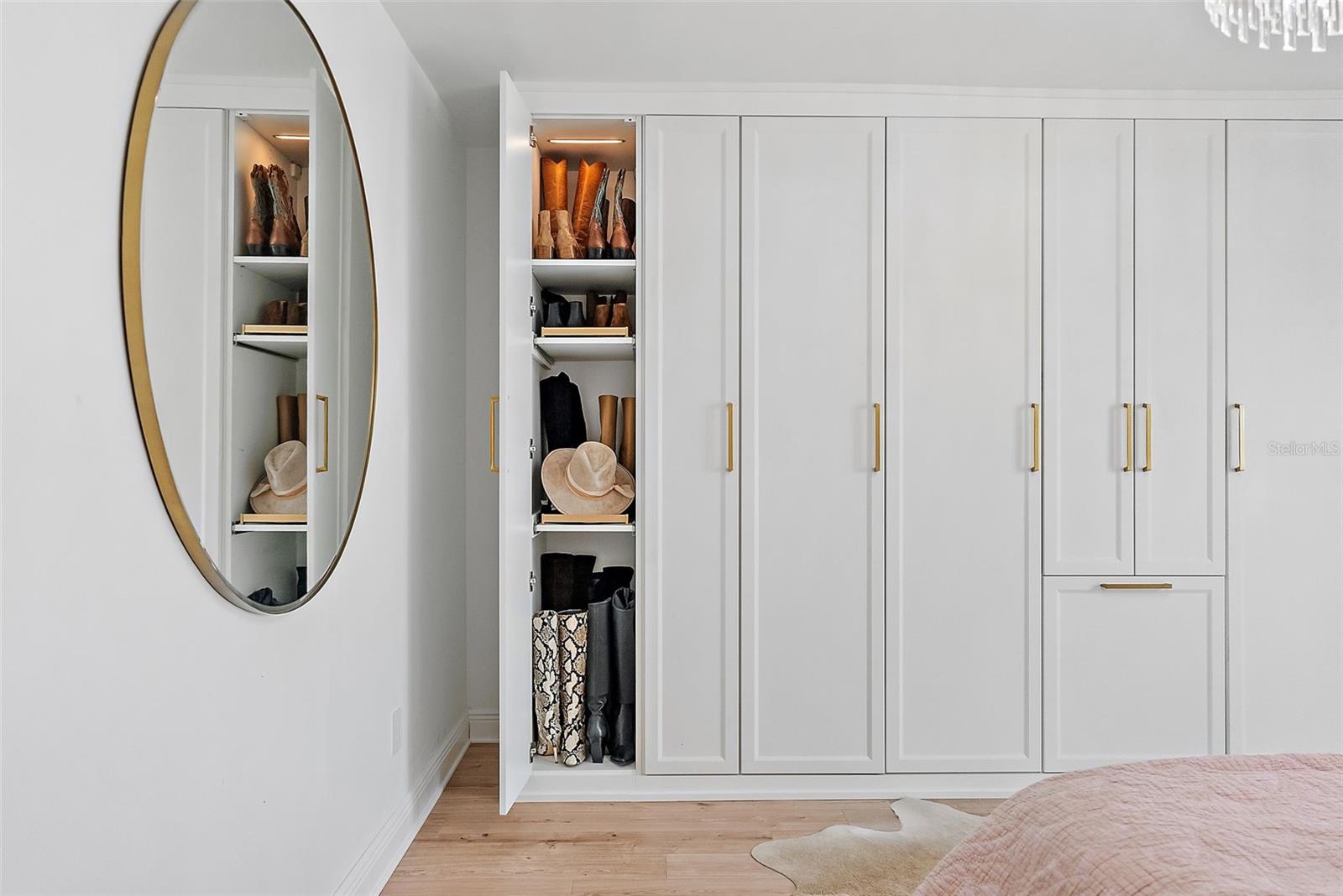 custom expansive built-in California closet system