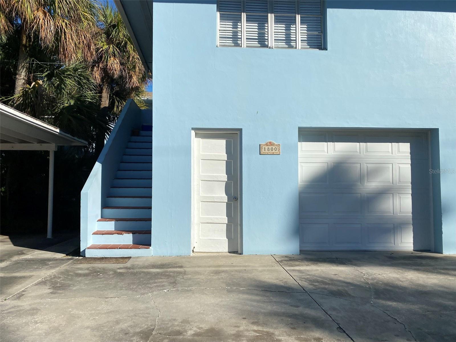 Parking Space in front of Garage and stairs