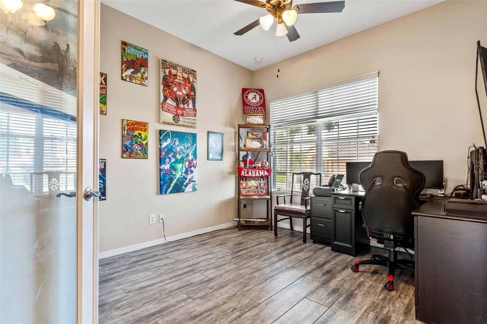 Secondary bedroom located near entryway