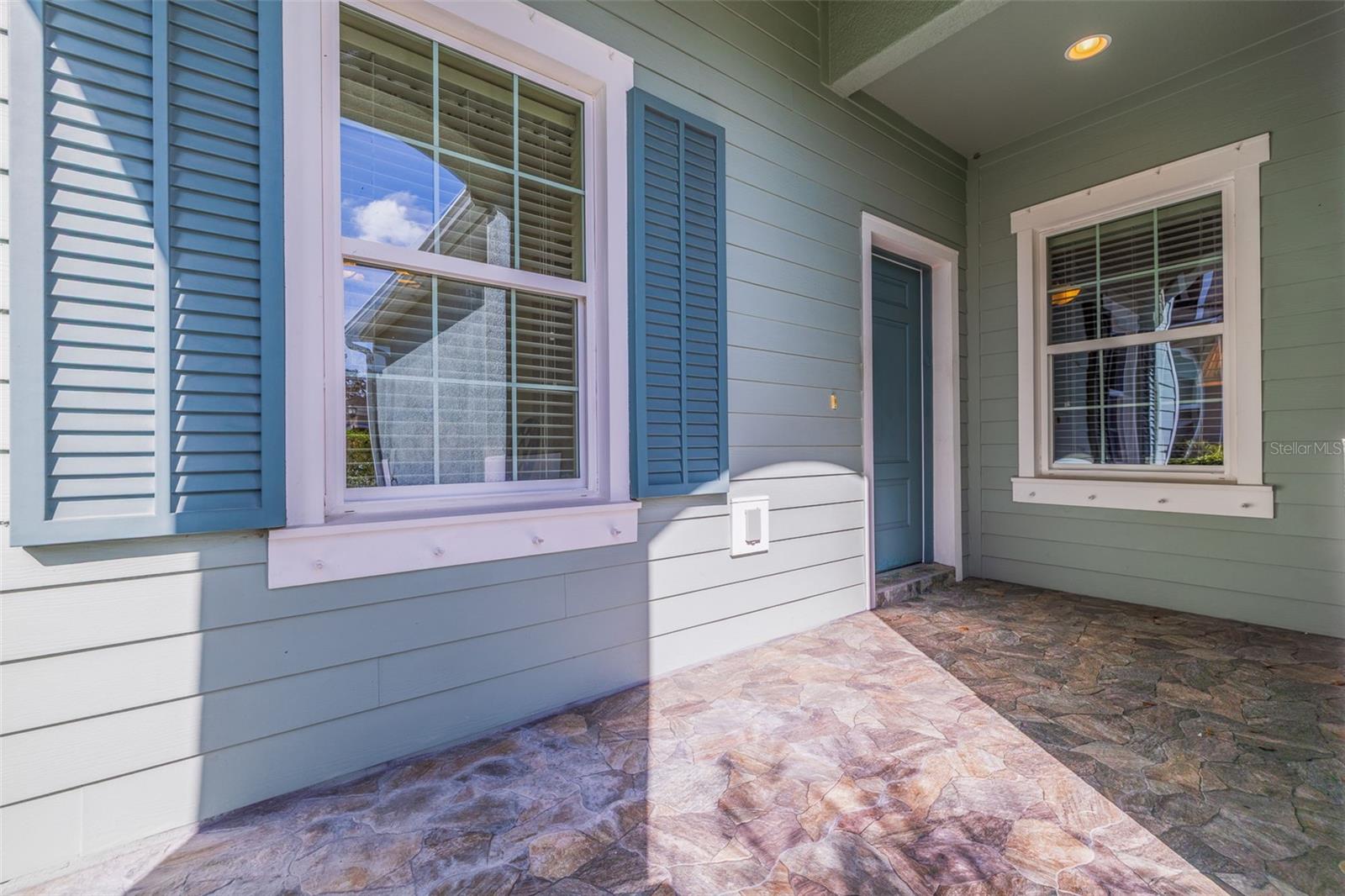 Room for chairs to take in the sunrise on the front porch