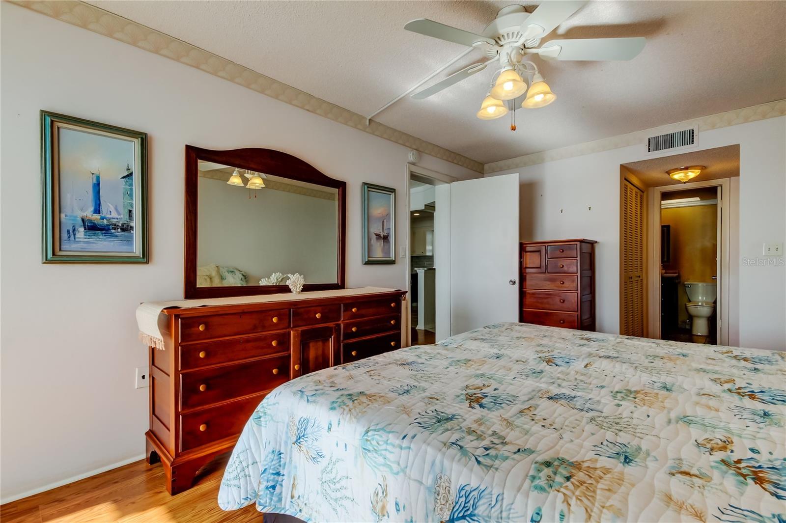 Bedroom showing door to Dining Room and En-Suite Bathroom